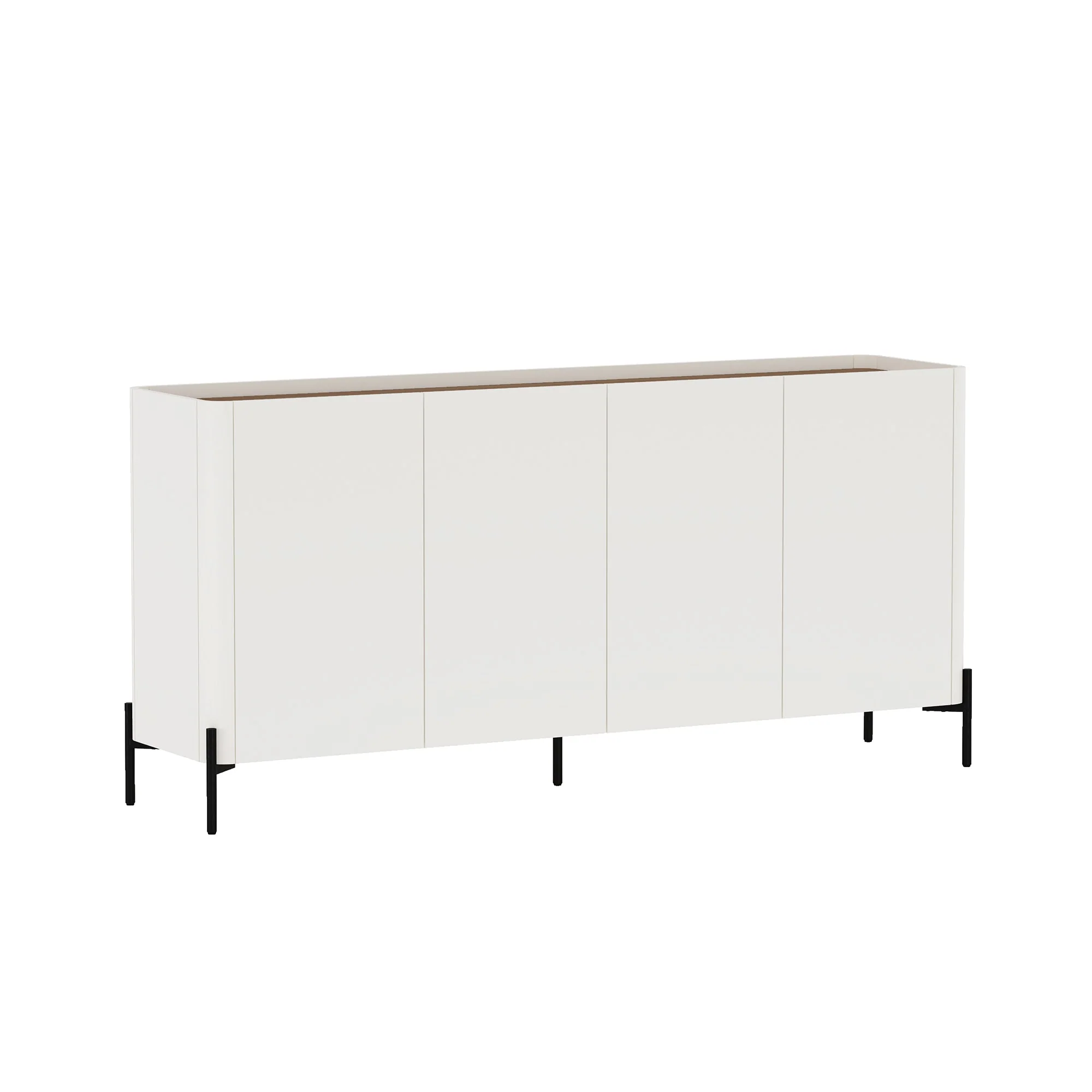 2-Piece Abbey Accent Cabinet and Sideboard in Maple and Off White - Image 16