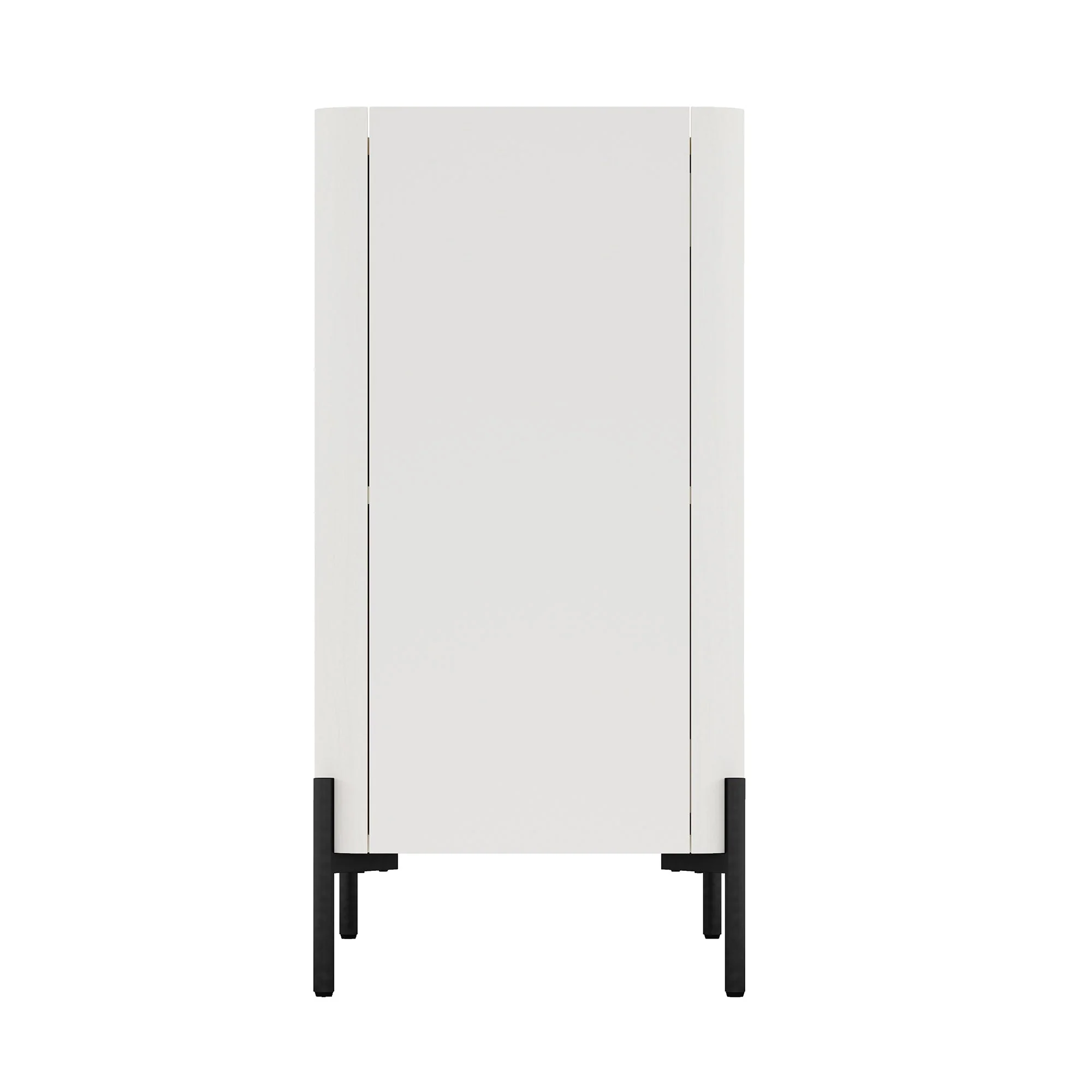2-Piece Abbey Accent Cabinet and Sideboard in Maple and Off White - Image 9