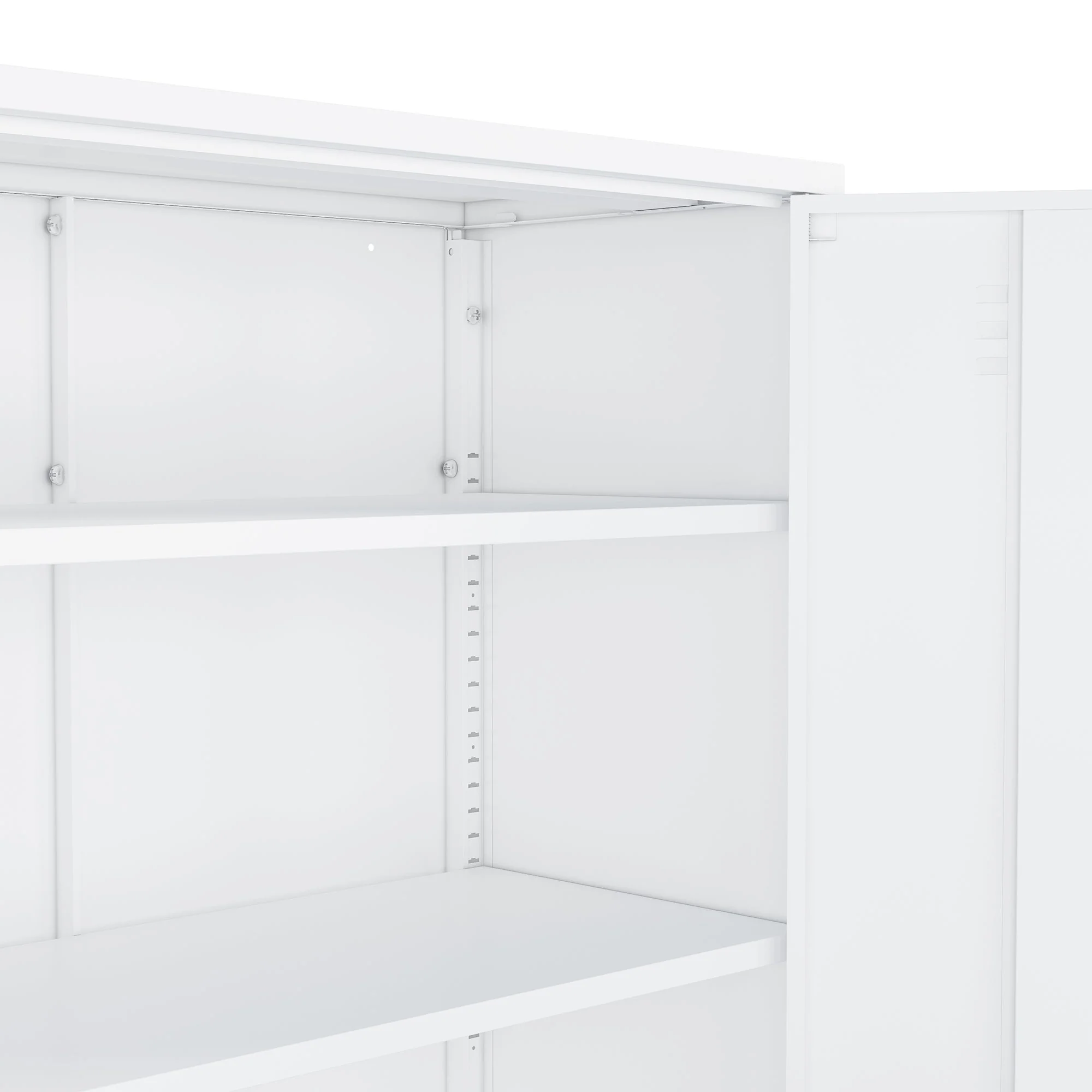 2-Piece Naomi Accent Cabinet and Storage Cabinet in White - Image 6