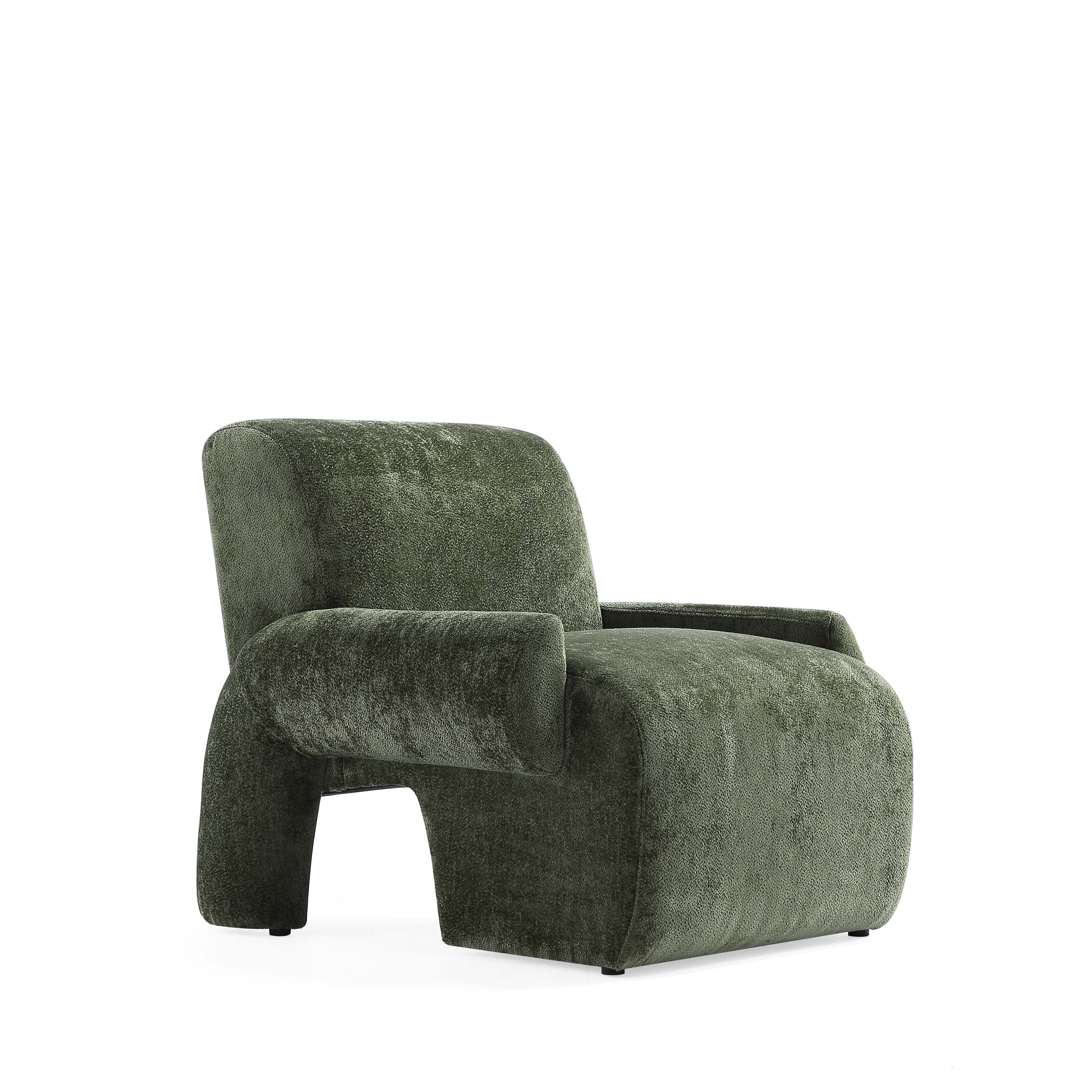 2-Piece Verandah 90.6" Sofa and Accent Chair in Olive Green - Image 8