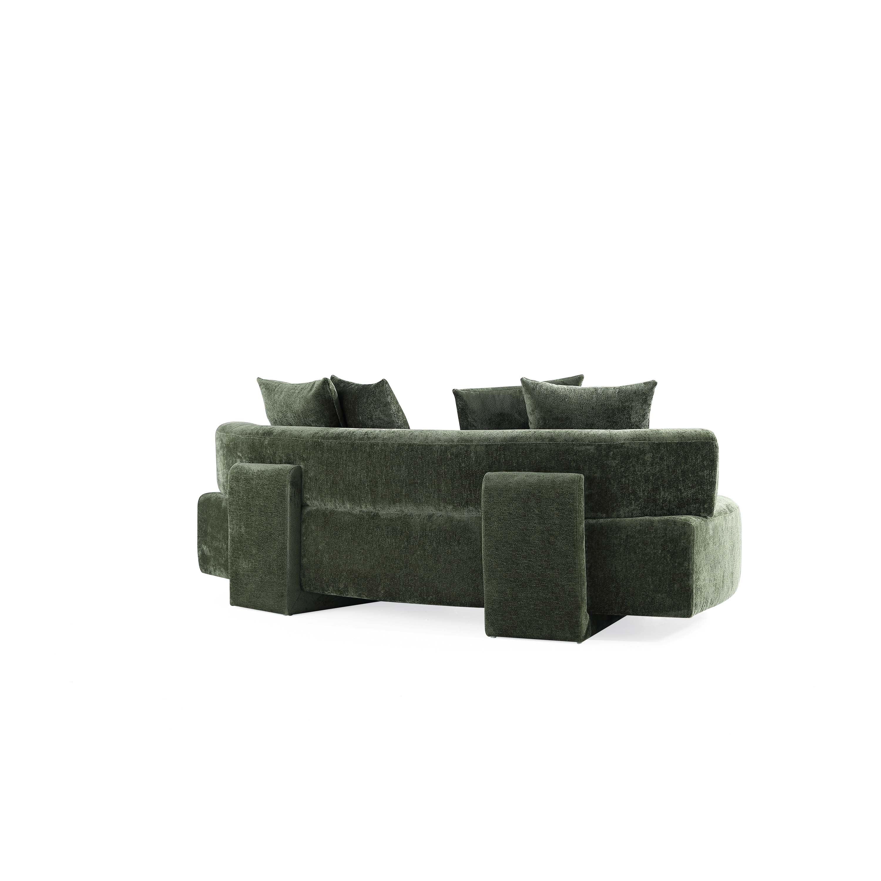 3-Piece Verandah 90.6" Sofa and 2 Accent Chairs in Olive Green - Image 17