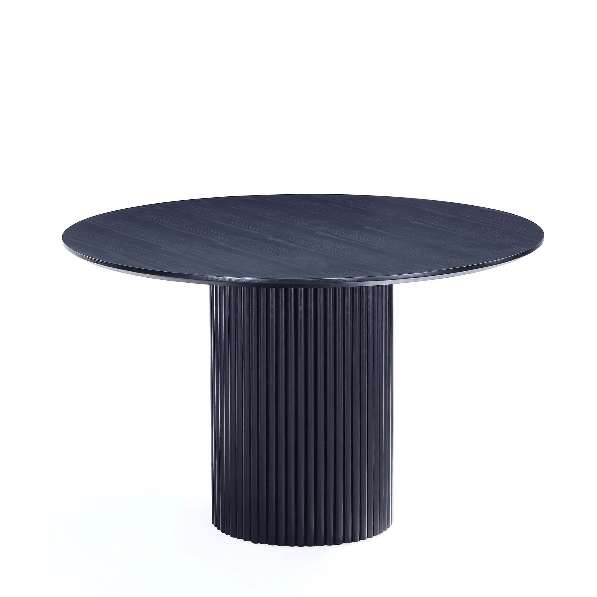 5-Piece Hathaway 47.24 Round Dining Set in Black with 4 Flor Dining Chairs in Black - Image 6