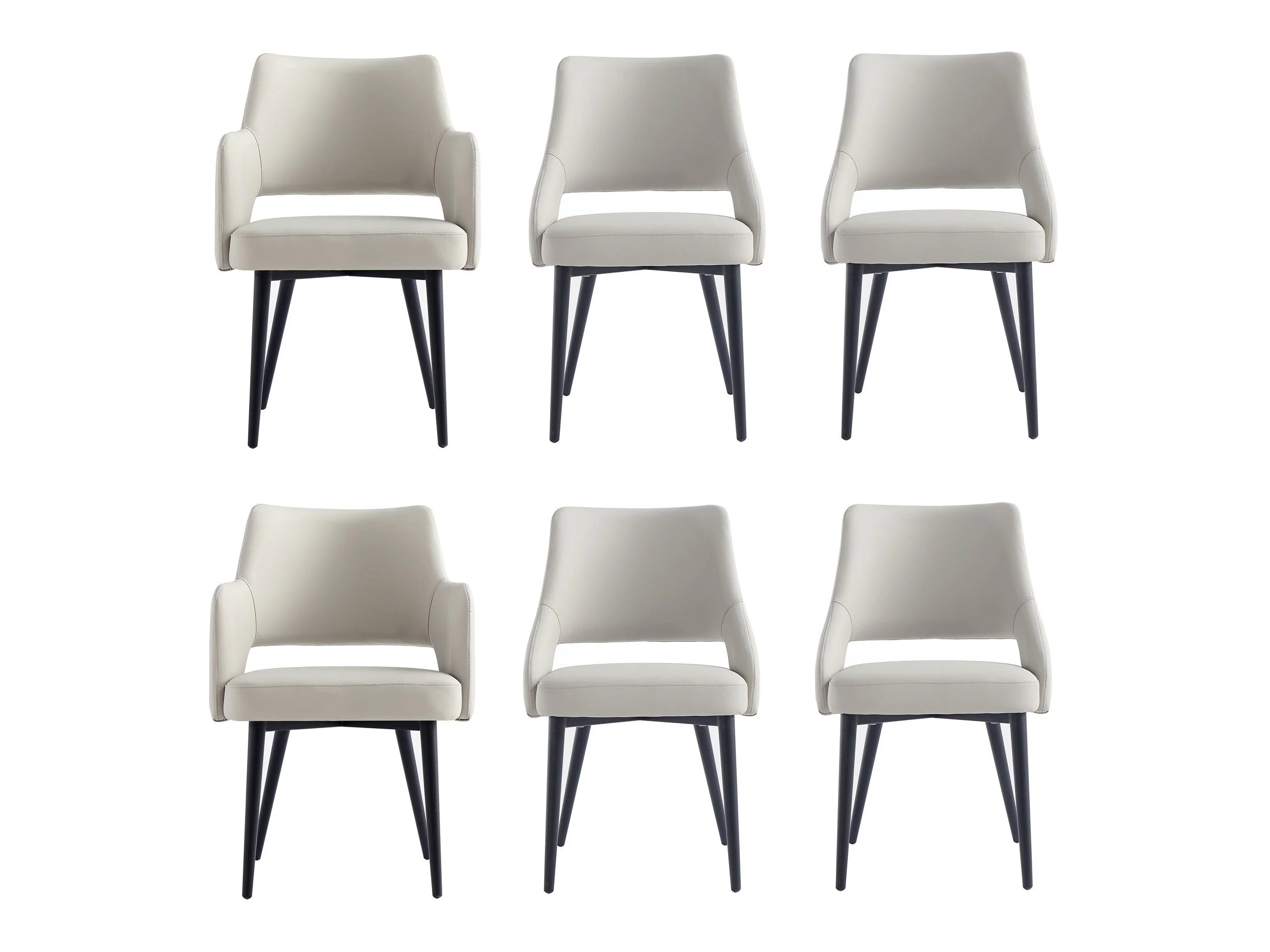 6-Piece Tremont Dining Chair in Stone