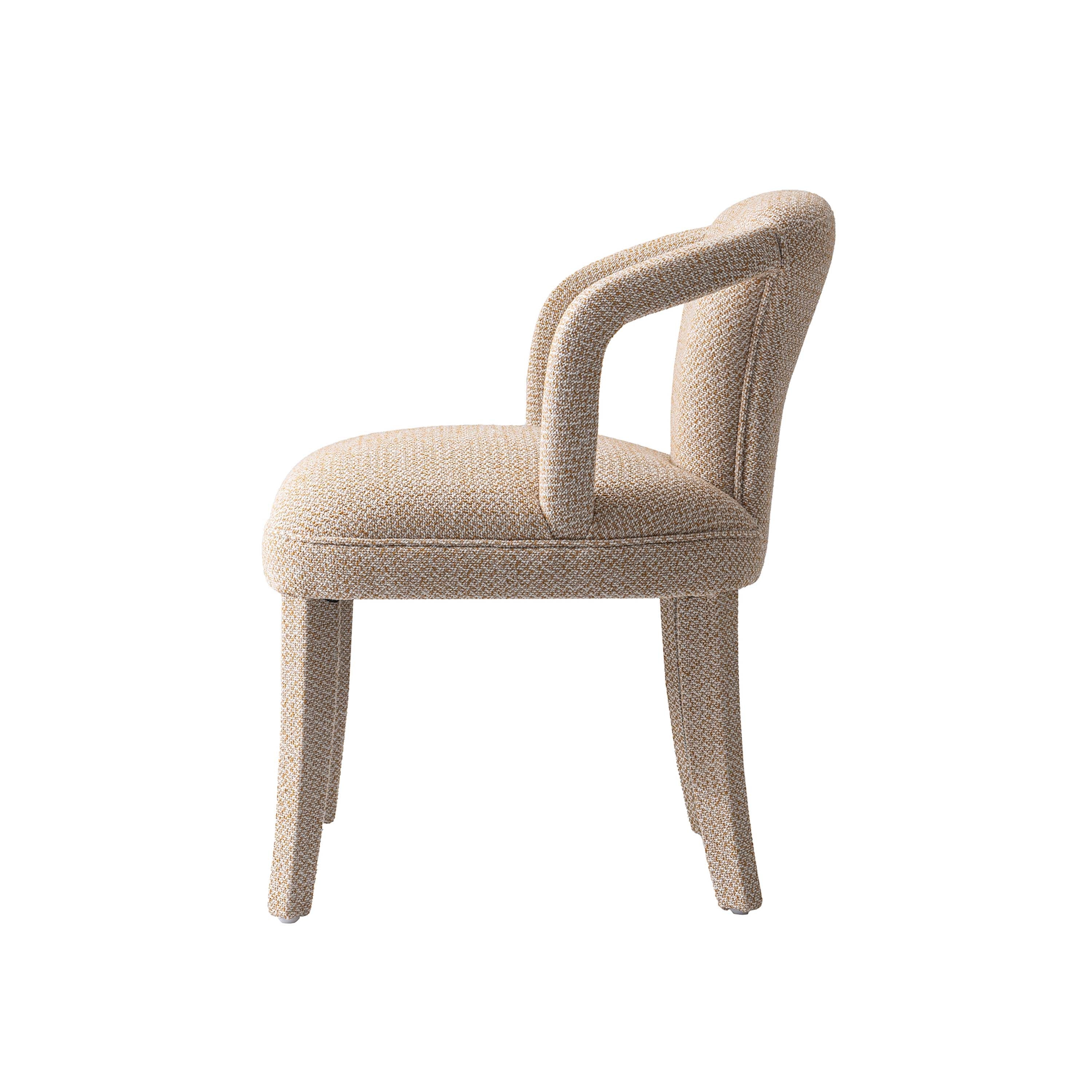 7-Piece Hathaway 59.05 Round Dining Set in Natural with 6 Flor Dining Chairs in Grey - Image 10