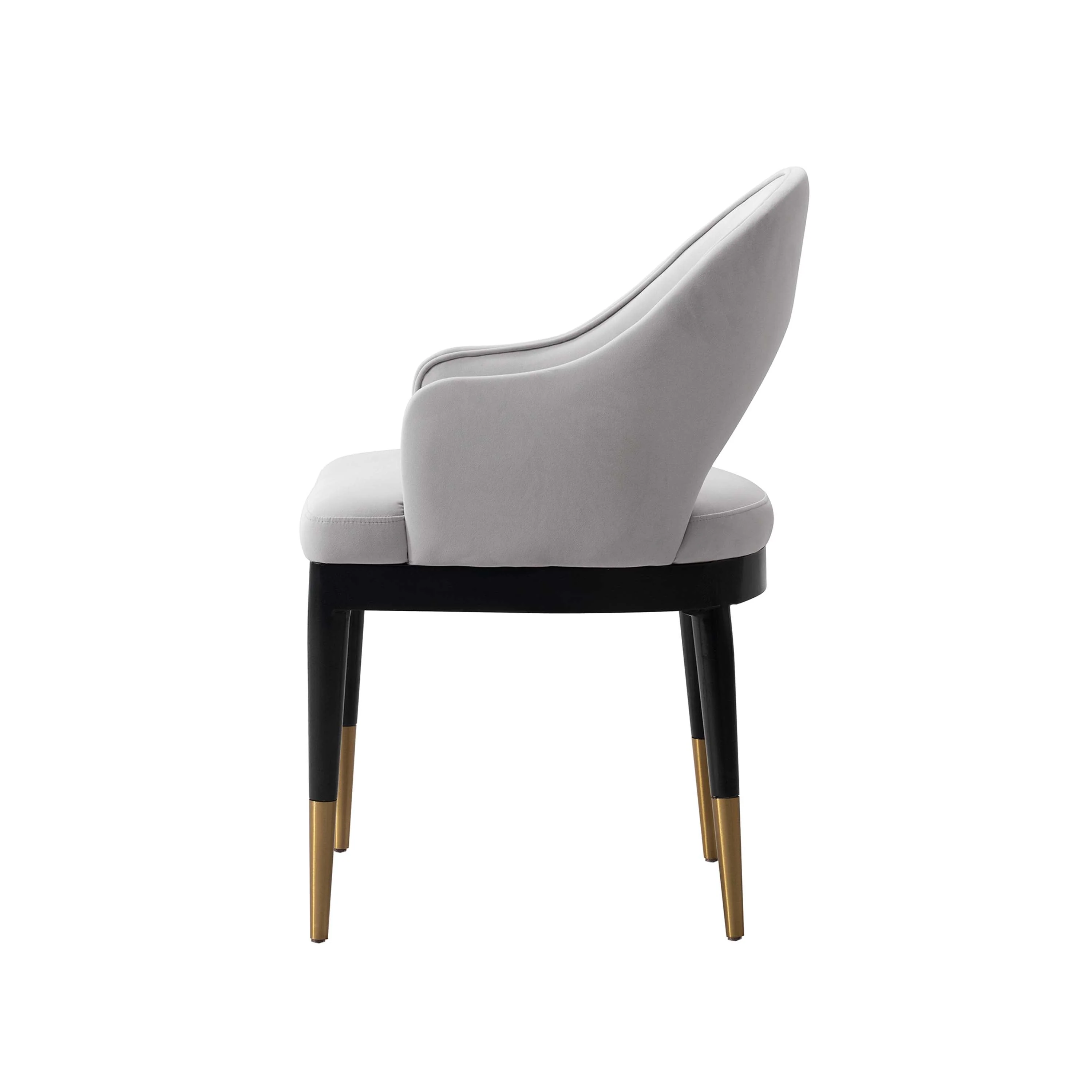 7-PieceRockaway 70.86 Dining Set with 6 Carrington Chairs in Black and Light Grey - Image 11