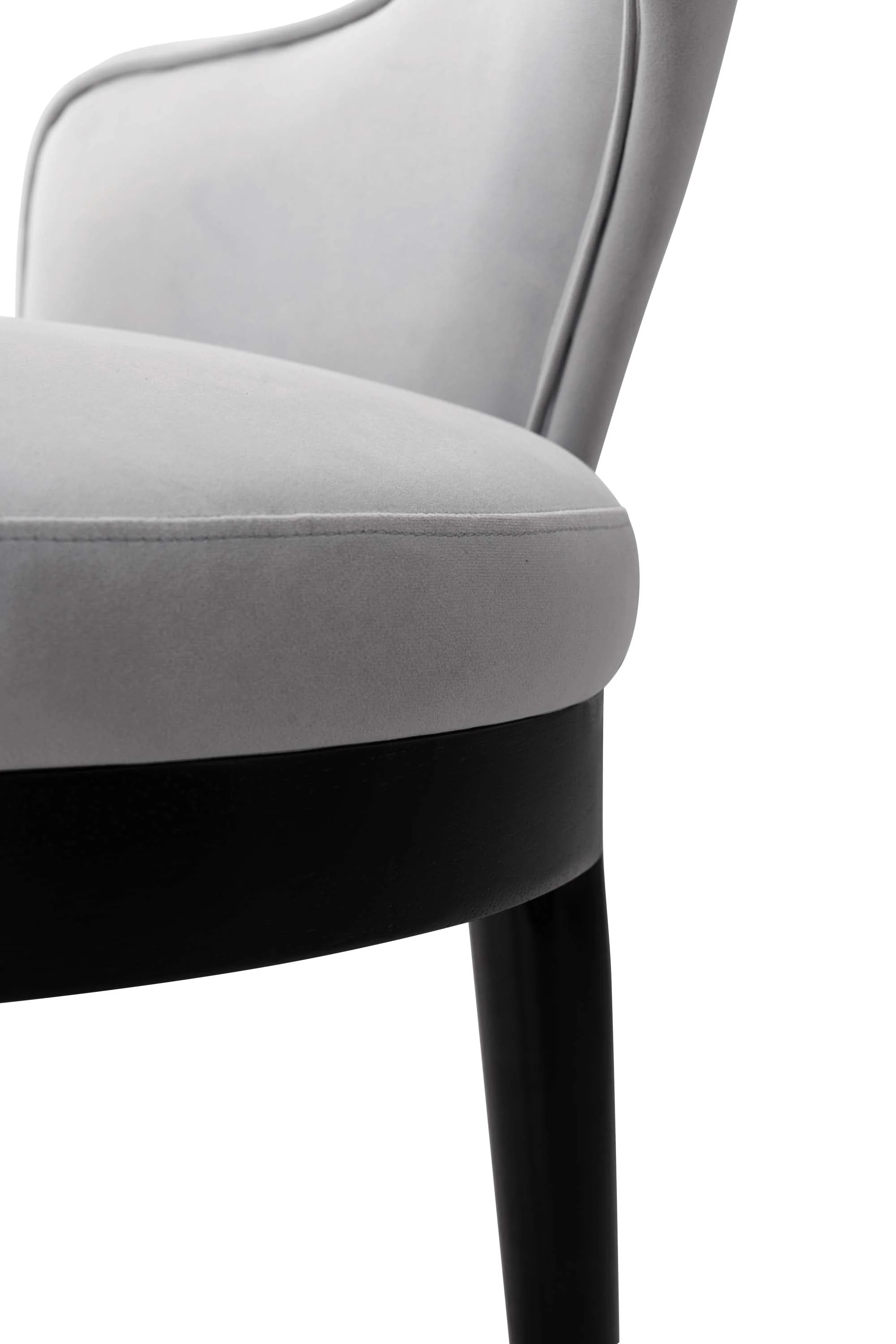 7-PieceRockaway 70.86 Dining Set with 6 Carrington Chairs in Black and Light Grey - Image 9