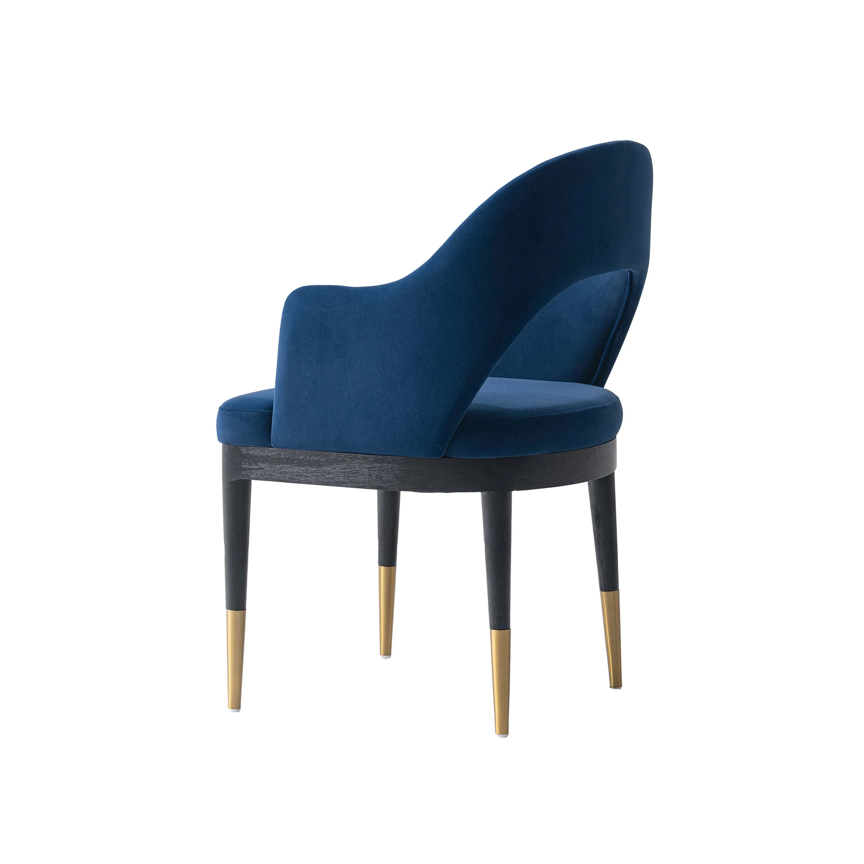 7-PieceRockaway 70.86 Dining Set with 6 Carrington Chairs in Black and Midnight Blue - Image 11