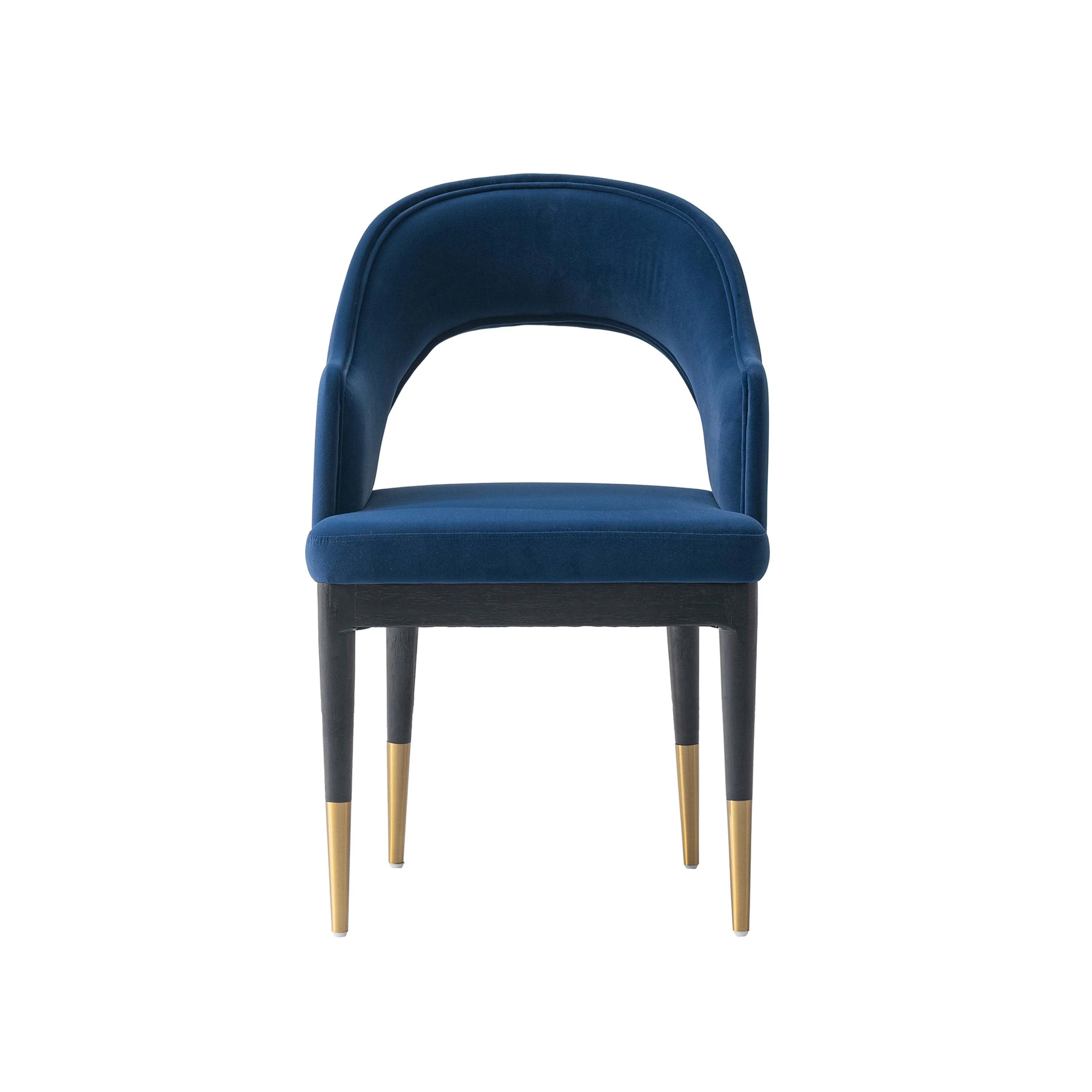 7-PieceRockaway 70.86 Dining Set with 6 Carrington Chairs in Black and Midnight Blue - Image 7