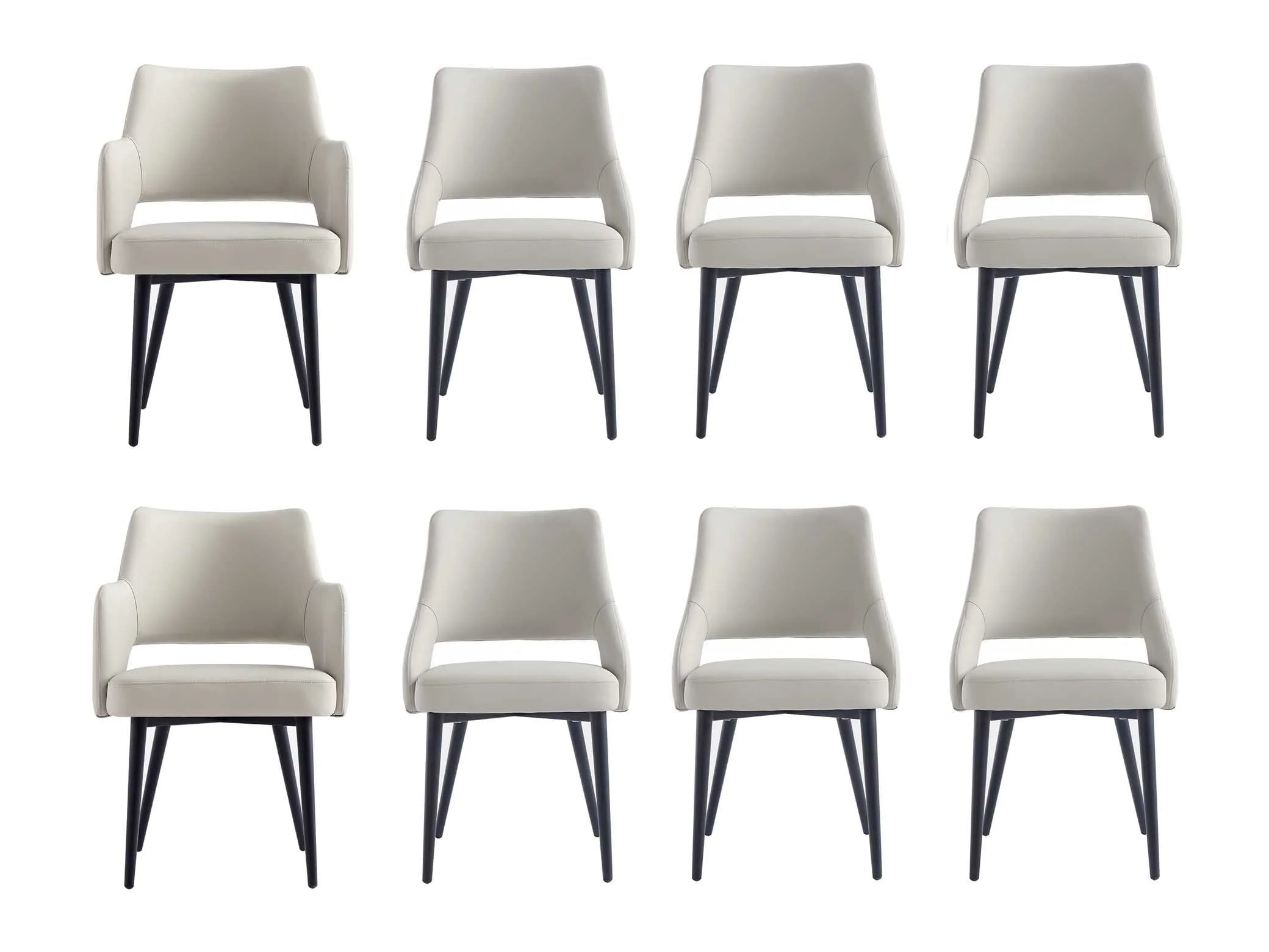 8-Piece Tremont Dining Chair in Stone