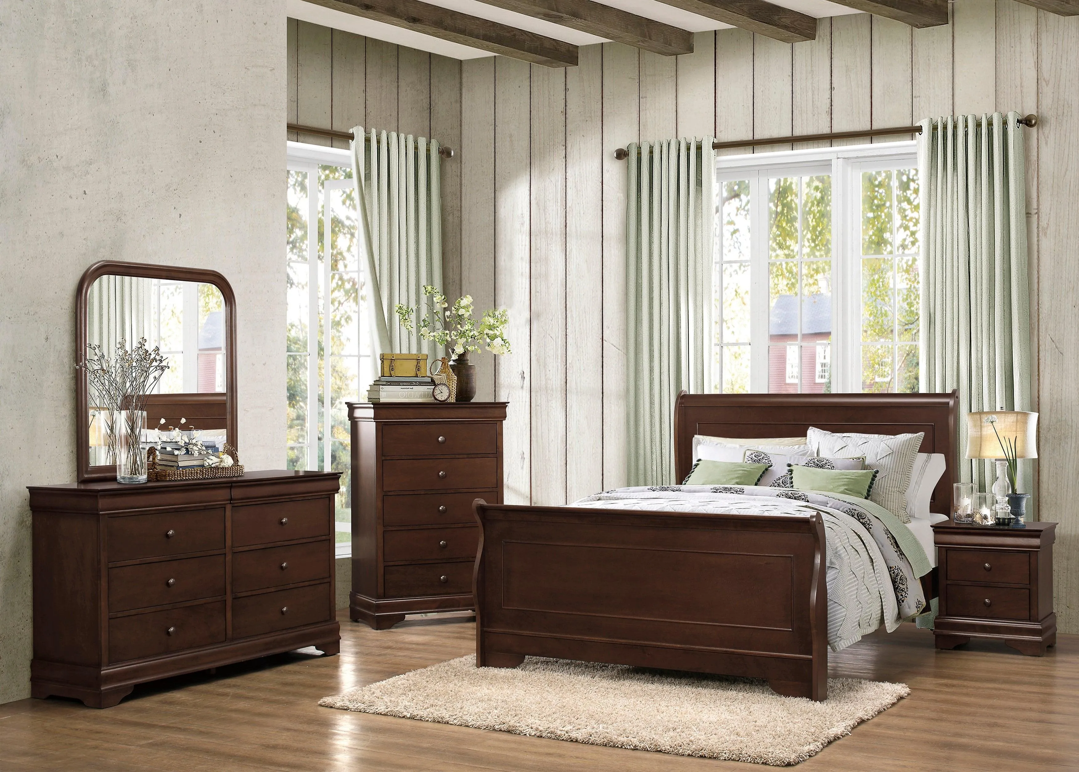 Abbeville Cherry Dresser, Two Hidden Drawers - Image 3