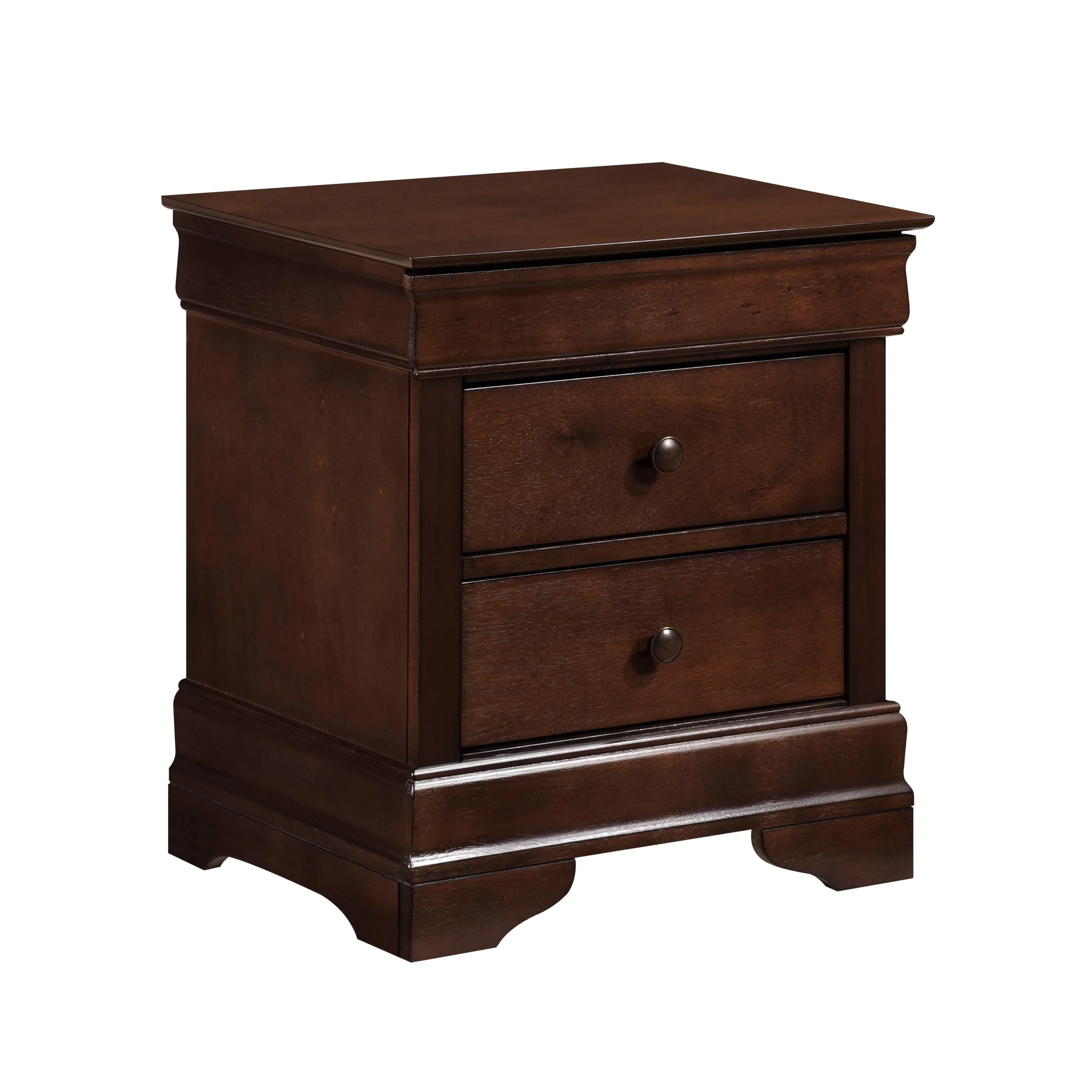 Abbeville Cherry Nightstand, Hidden Drawer - Image 3