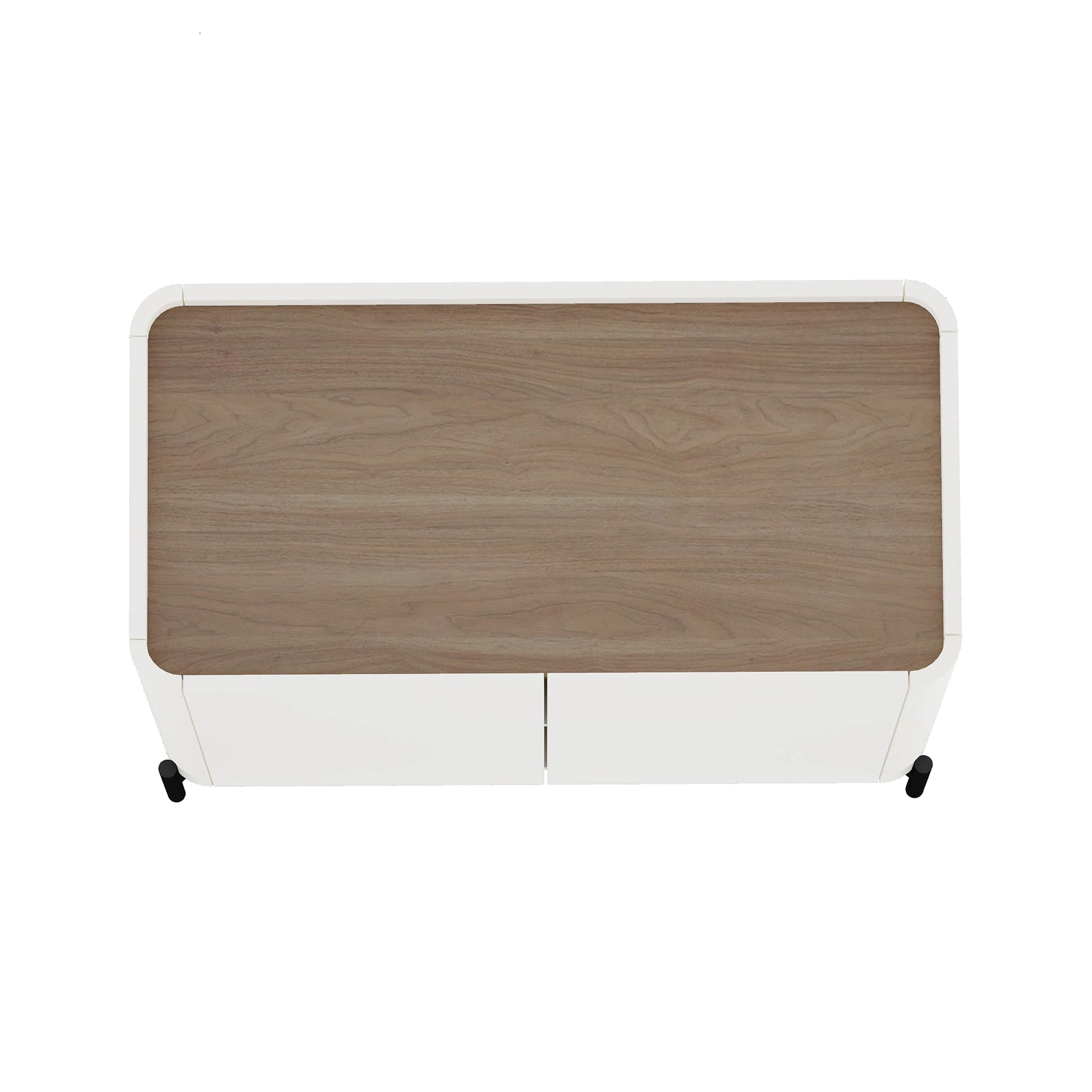 Abbey Accent Cabinet in Maple and Off White - Image 10
