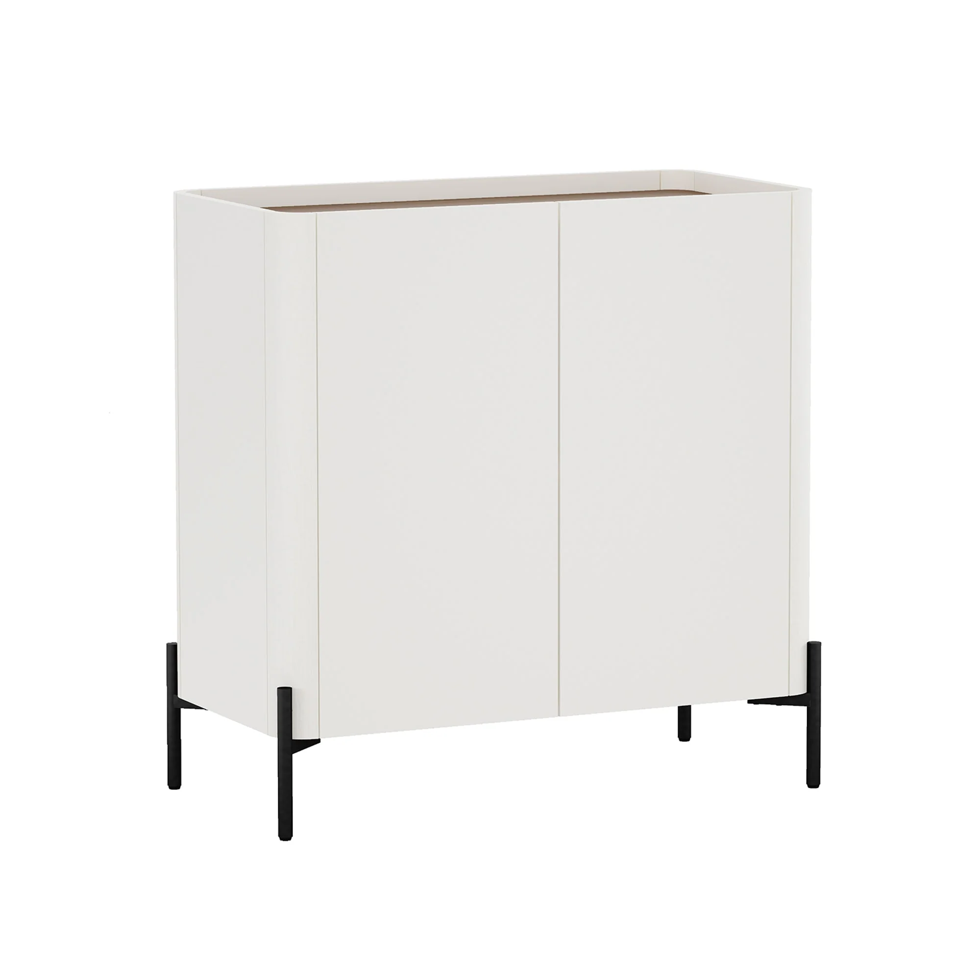 Abbey Accent Cabinet in Maple and Off White - Image 7