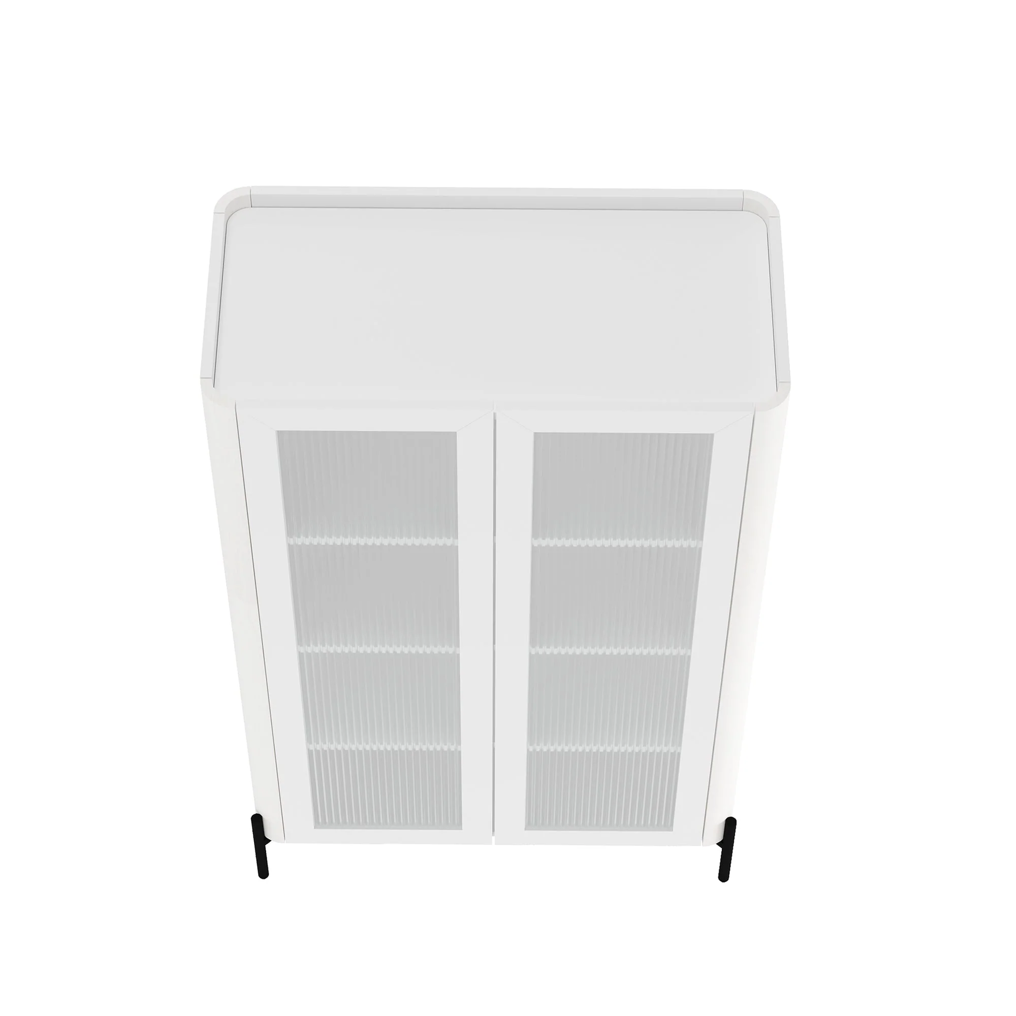 Abbey Décor Glass Cabinet in White (set of 2) - Image 10