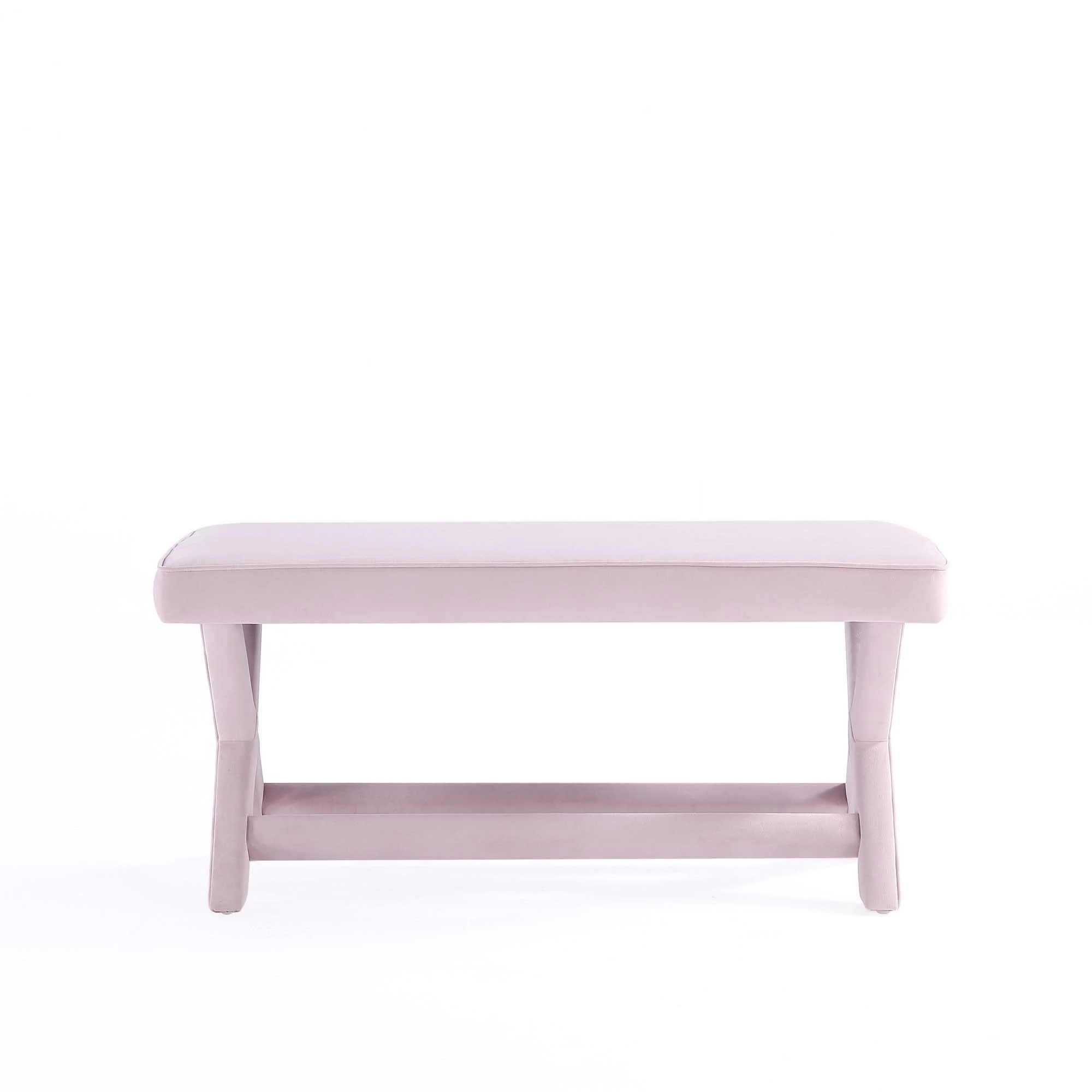 Abigail Double Ottoman Bench in Pink - Image 9