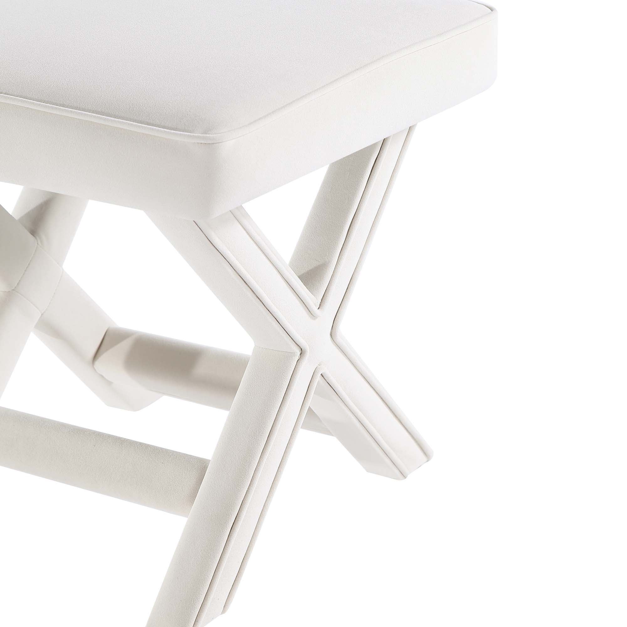 Abigail Single Ottoman Bench in Cream - Image 5