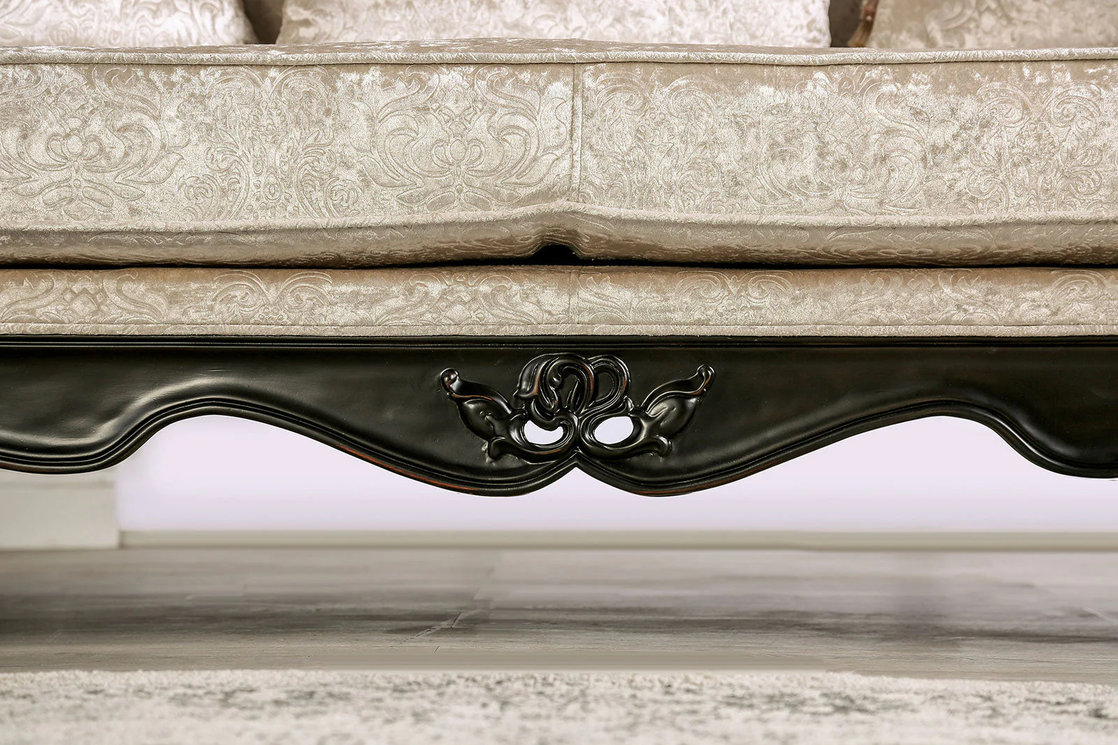 Acapulco Black/Off-White Sofa & Loveseat - Image 10