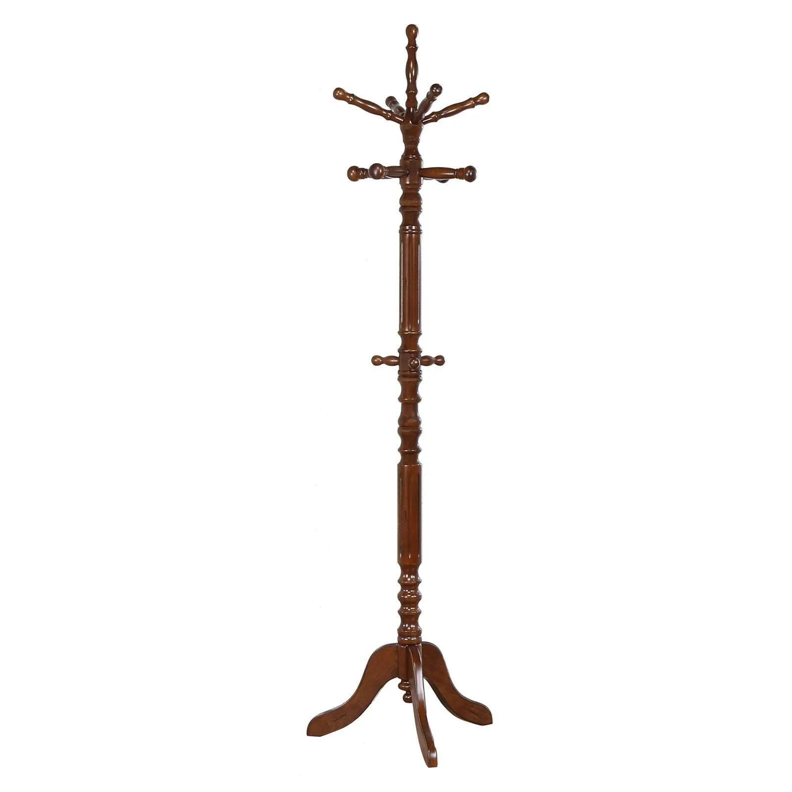 Achelle Tobacco Coat Rack with 11 Hooks - Image 2