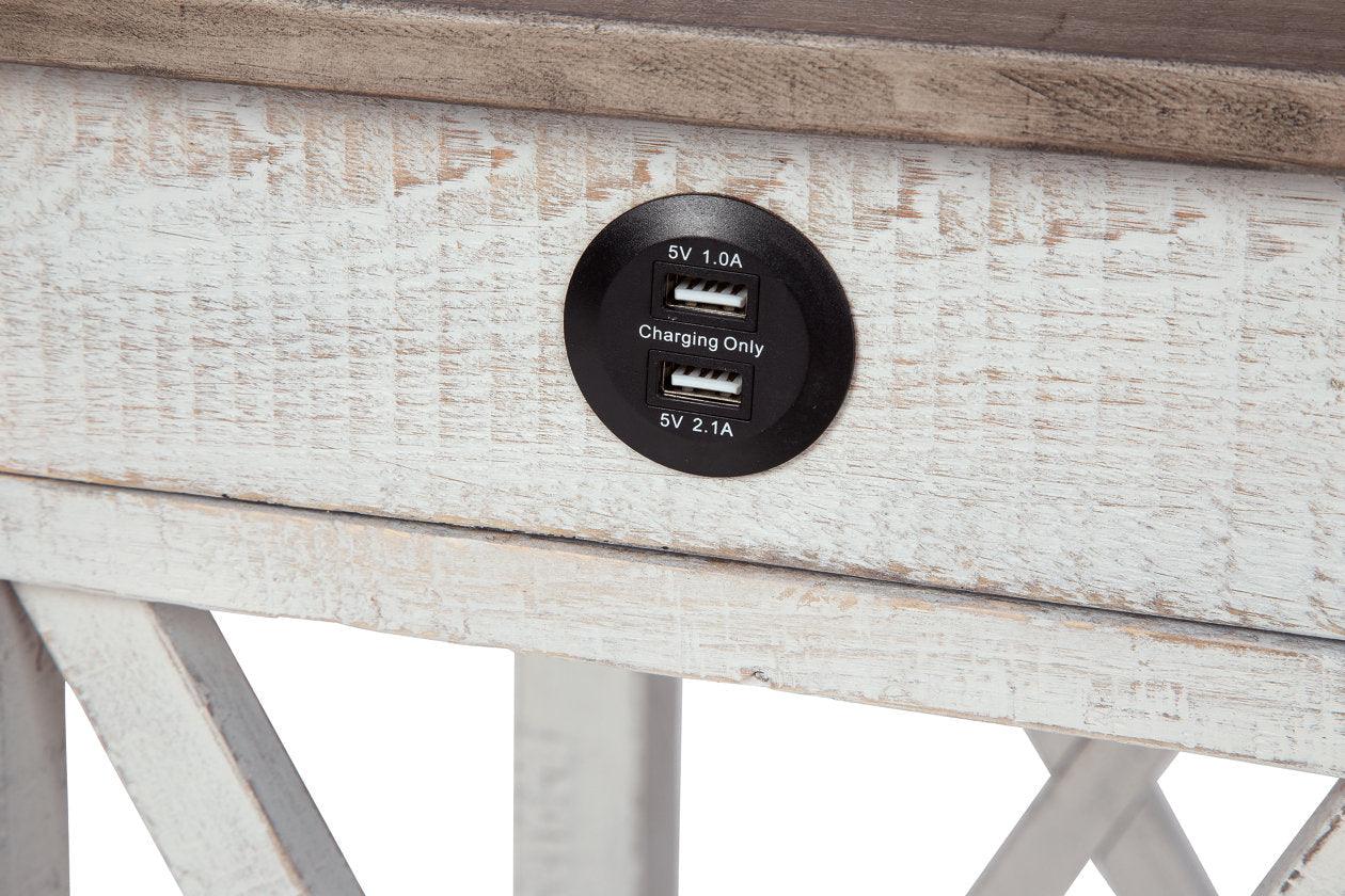 Adalane White/Gray Accent Table - Image 8