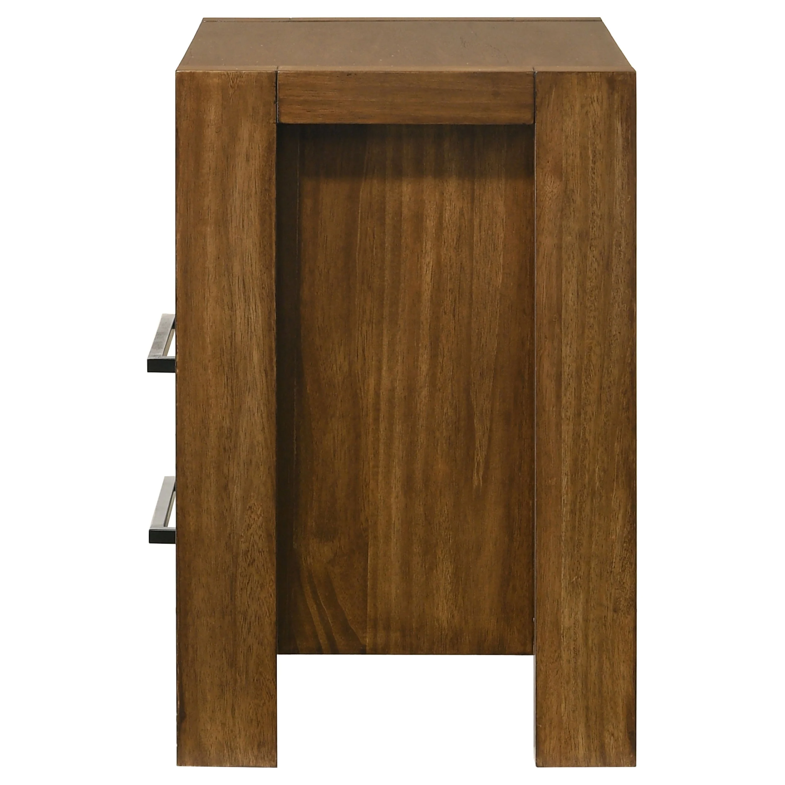 Adderley Warm Brown 2-drawer Nightstand Bedside Table - Image 4