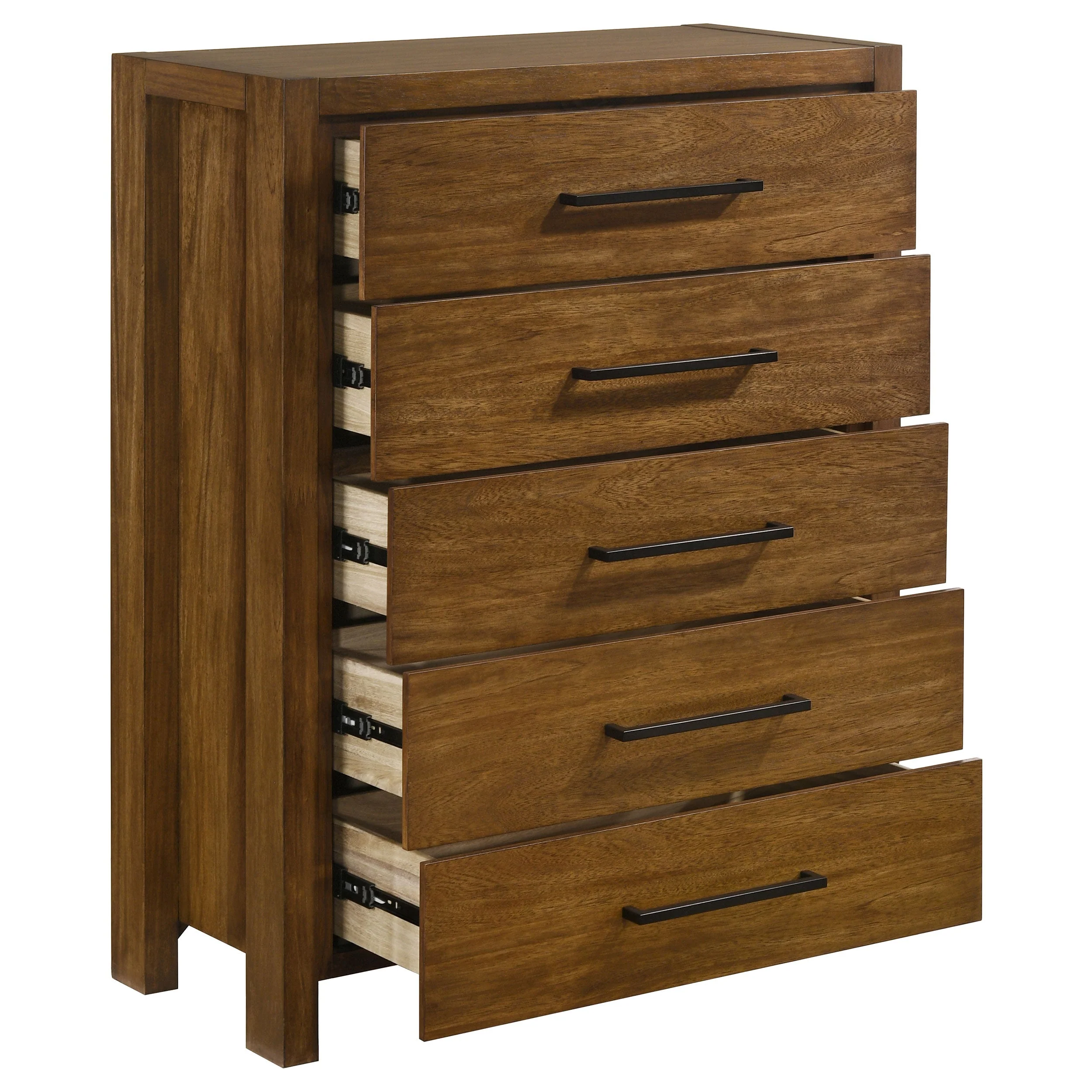 Adderley Warm Brown 5-drawer Bedroom Chest of Drawers - Image 9
