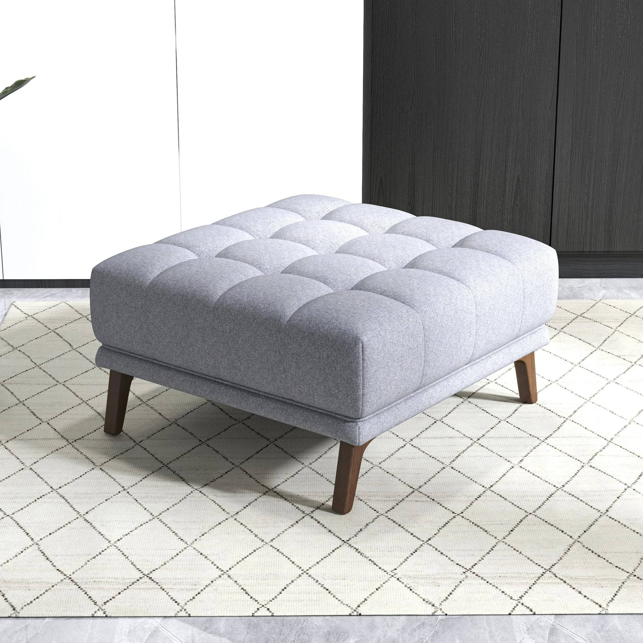 Addison Square Upholstered Ottoman - Image 3