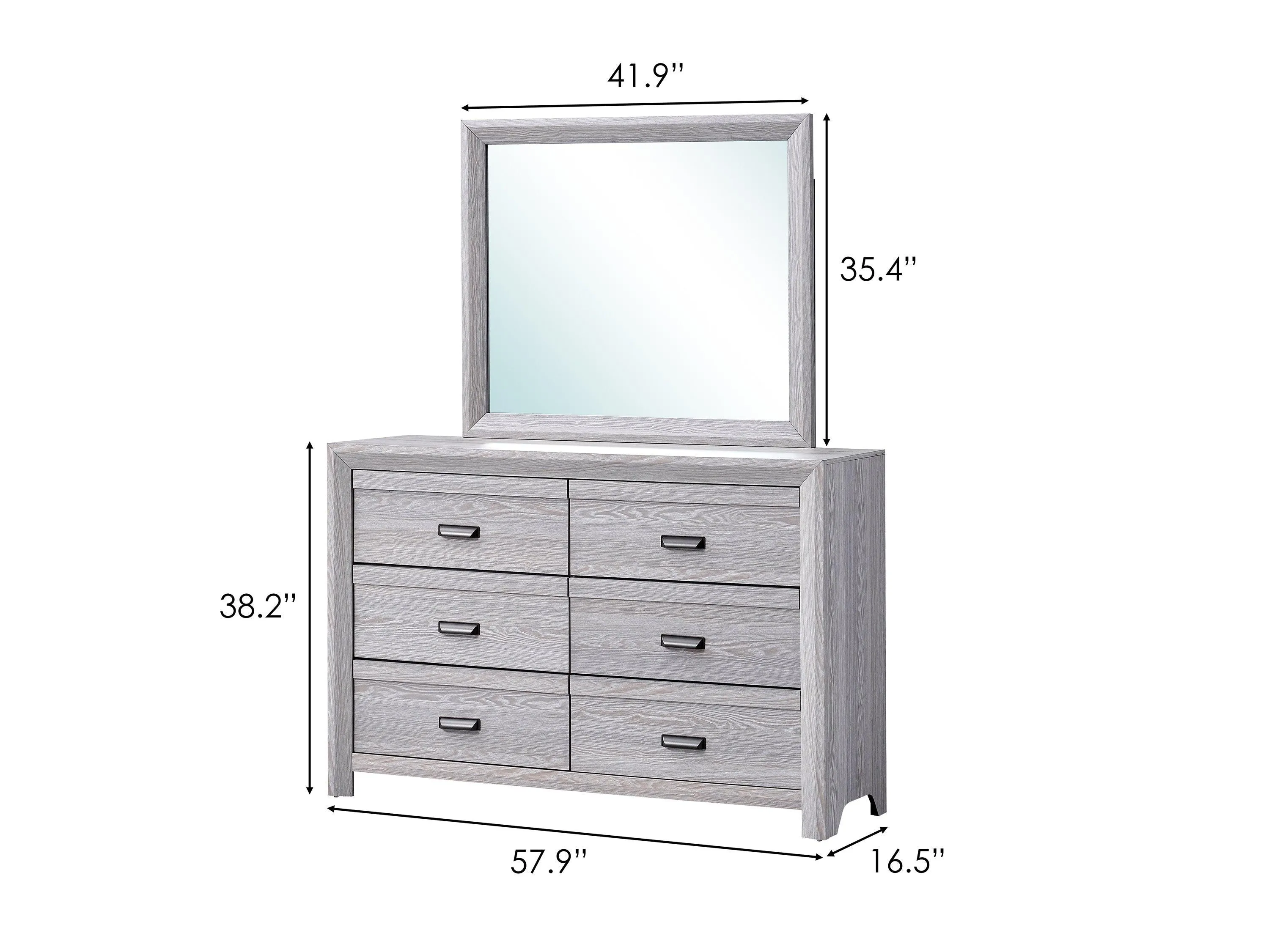 Adelaide Driftwood Panel Bedroom Set - Image 10