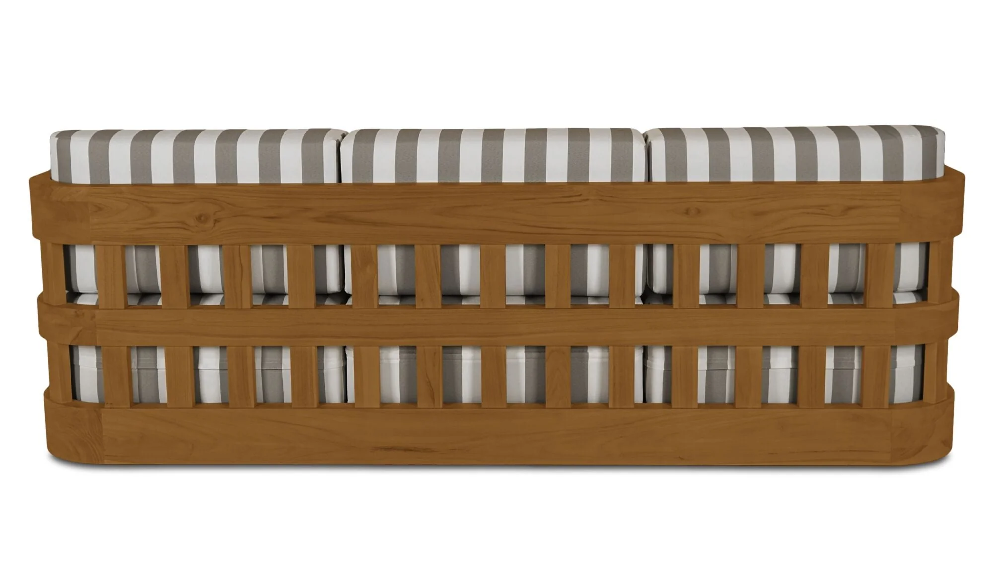 Adelaide Outdoor Sofa Brown Stripe - Image 4