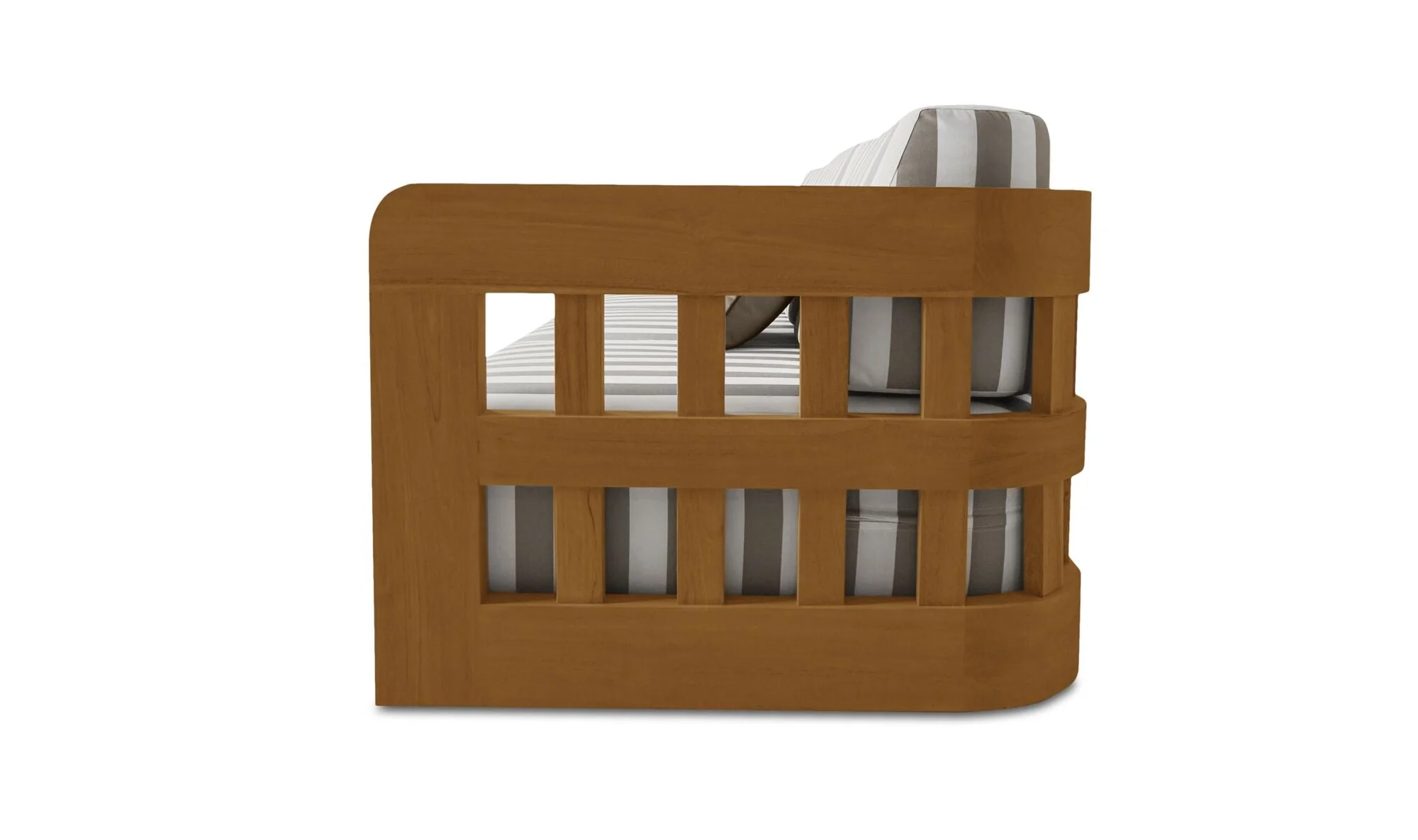 Adelaide Outdoor Sofa Brown Stripe - Image 7
