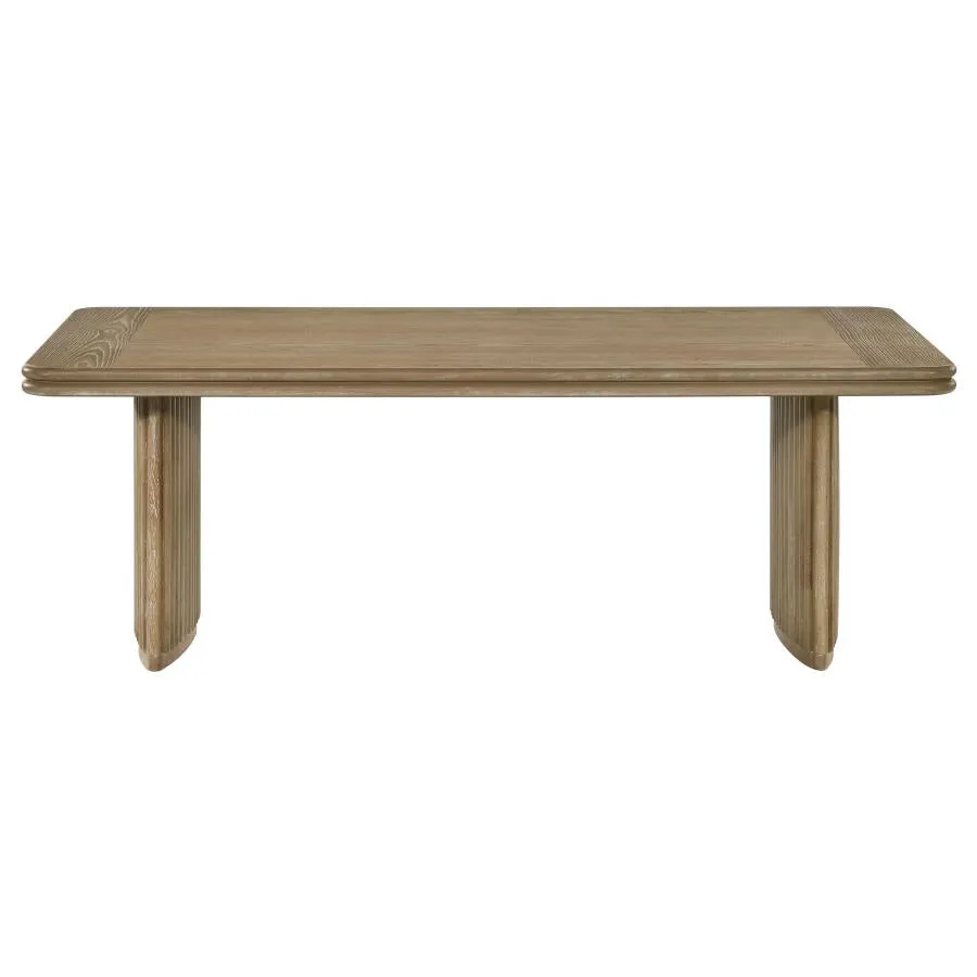 Adina Distressed Light Brown 3-Piece Wood Coffee Table Set - Image 6