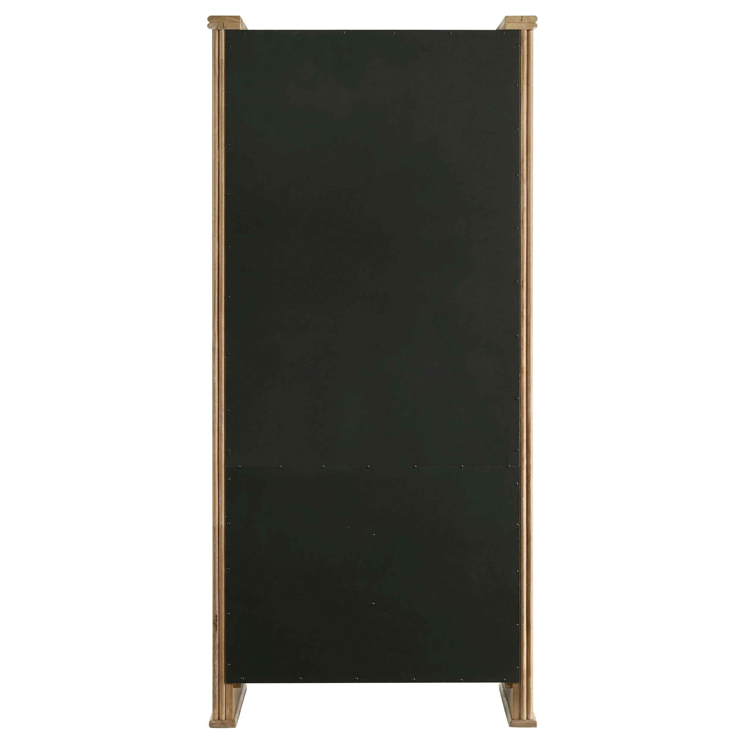 Adina Distressed Light Brown Tall Dining Display Cabinet - Image 9