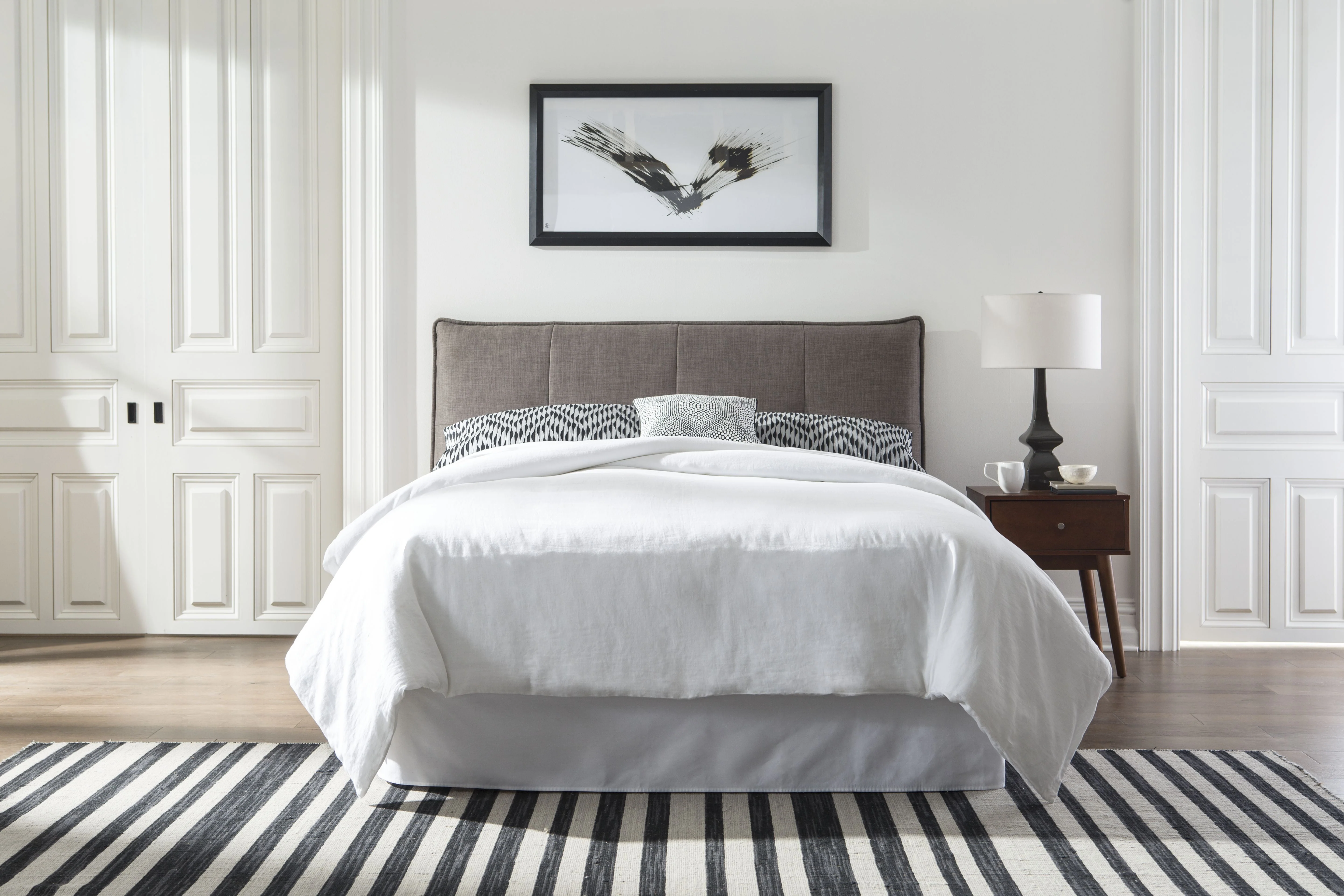 Adona Upholstered Footboard California King Storage Bed in Dolphin Linen - Image 2