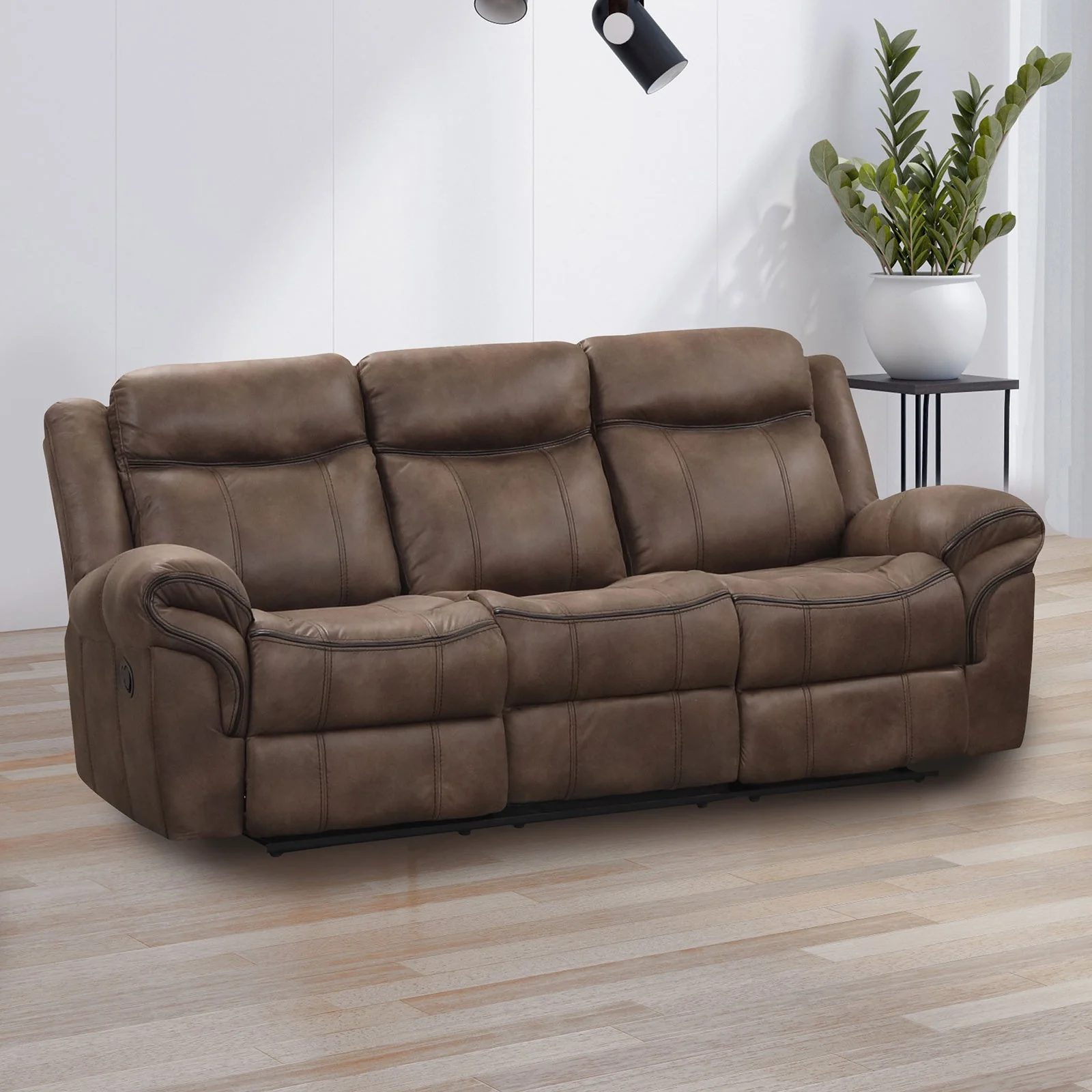 Agata Brown Sofa & Loveseat - Image 5