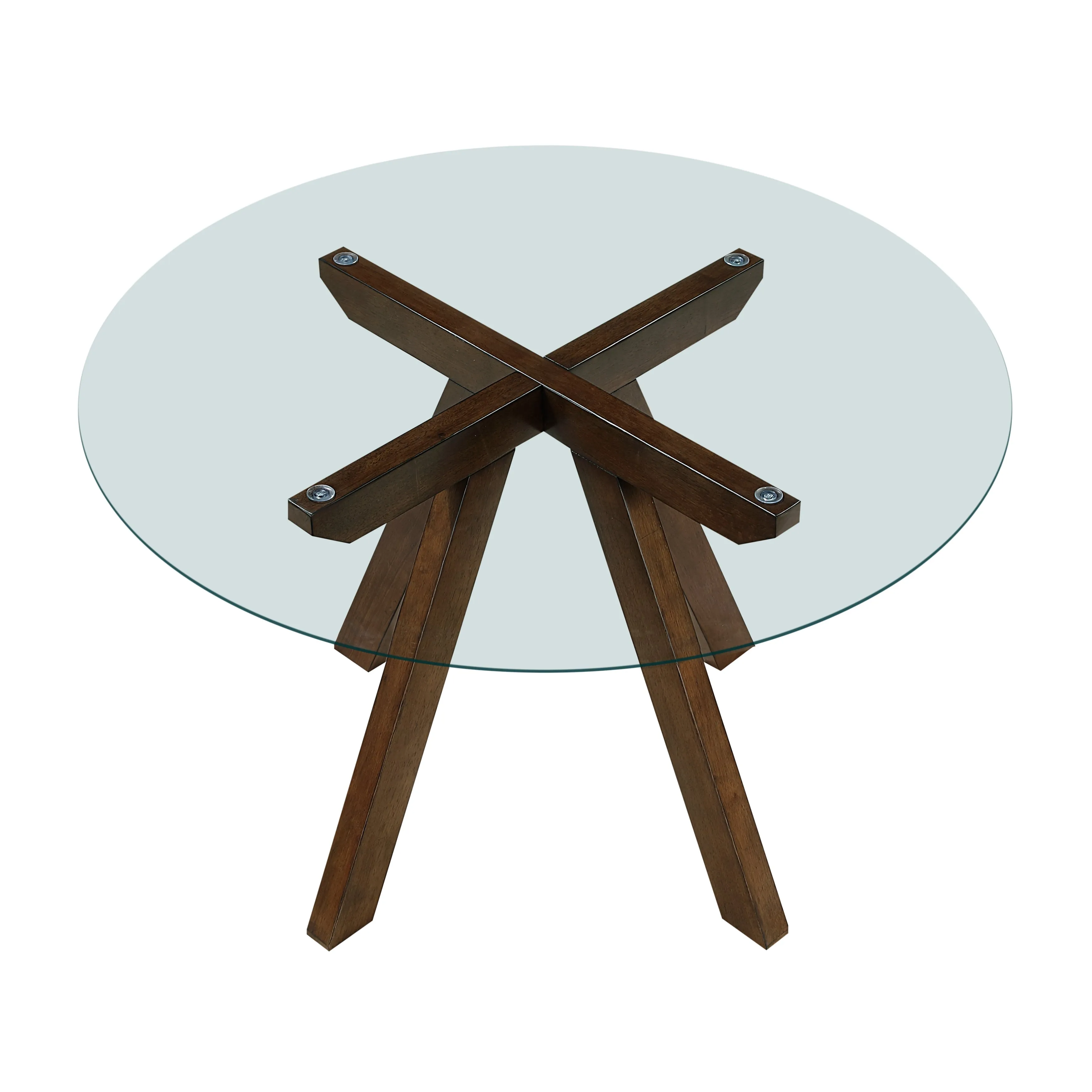Aiden Mustard/Brown 5-Piece Dining Room Set - Image 5
