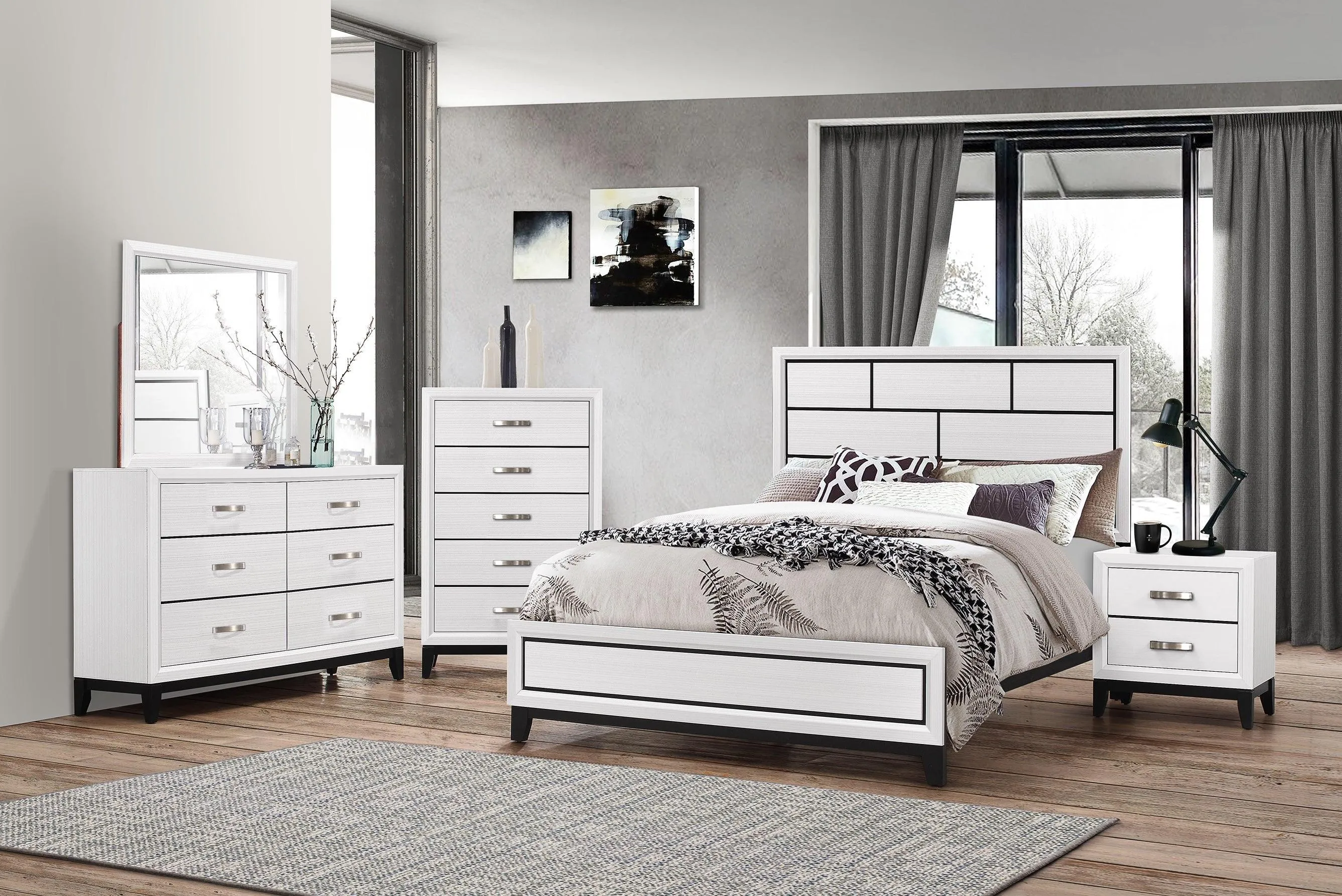 Akerson Chalk Bedroom Mirror (Mirror Only) - Image 2