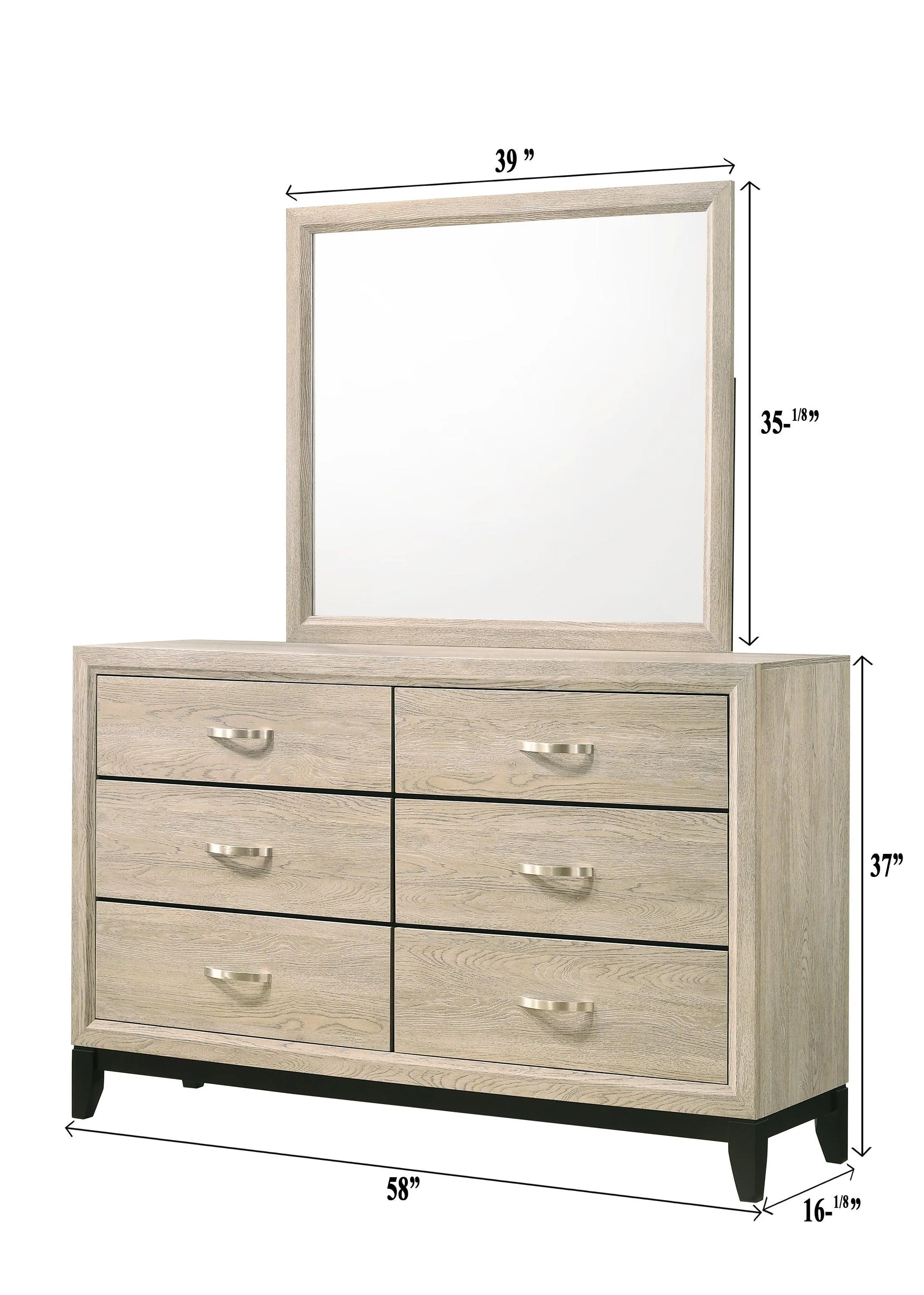 Akerson Driftwood Bedroom Mirror (Mirror Only) - Image 3