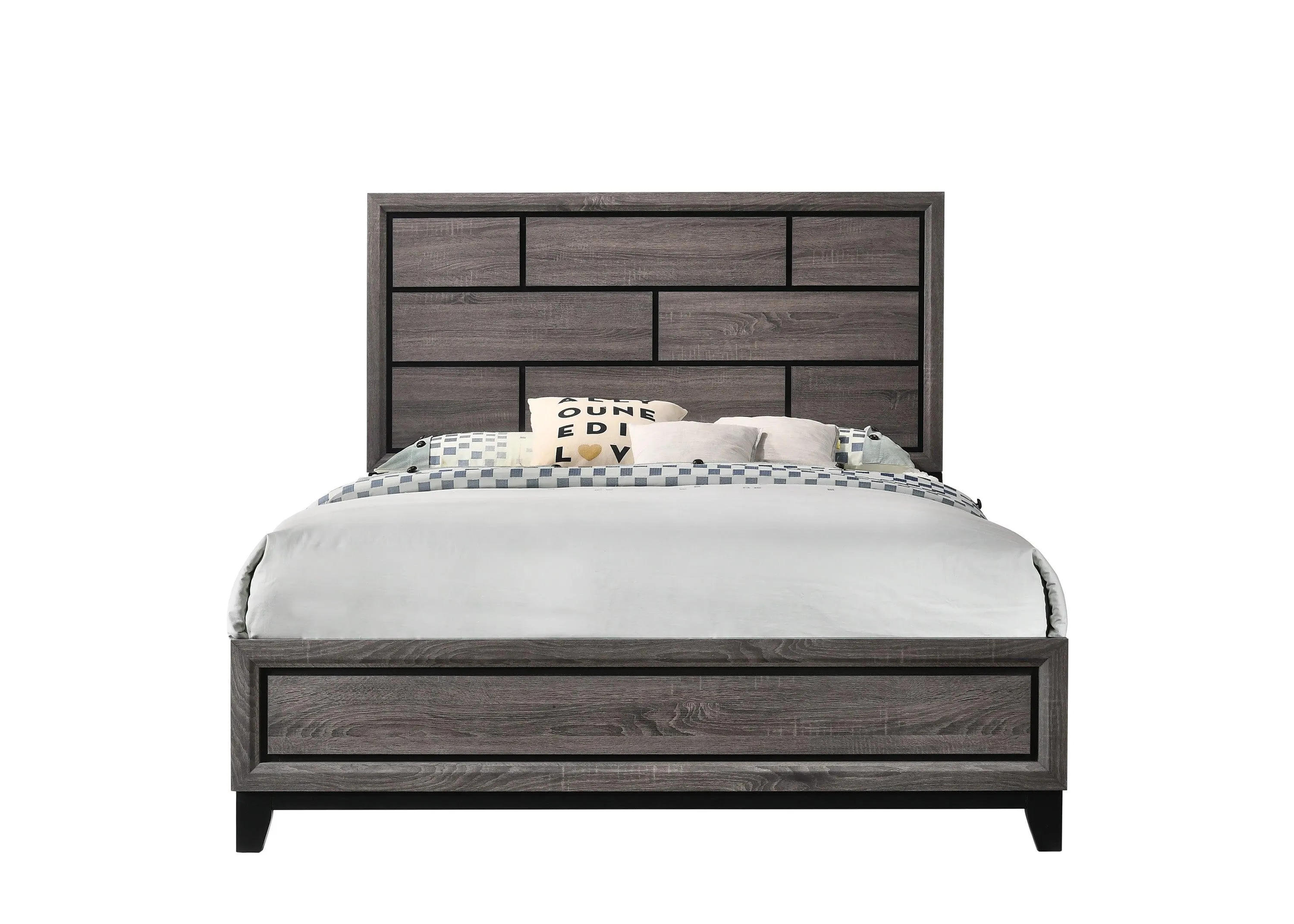 Akerson Gray Full Panel Bed - Image 4