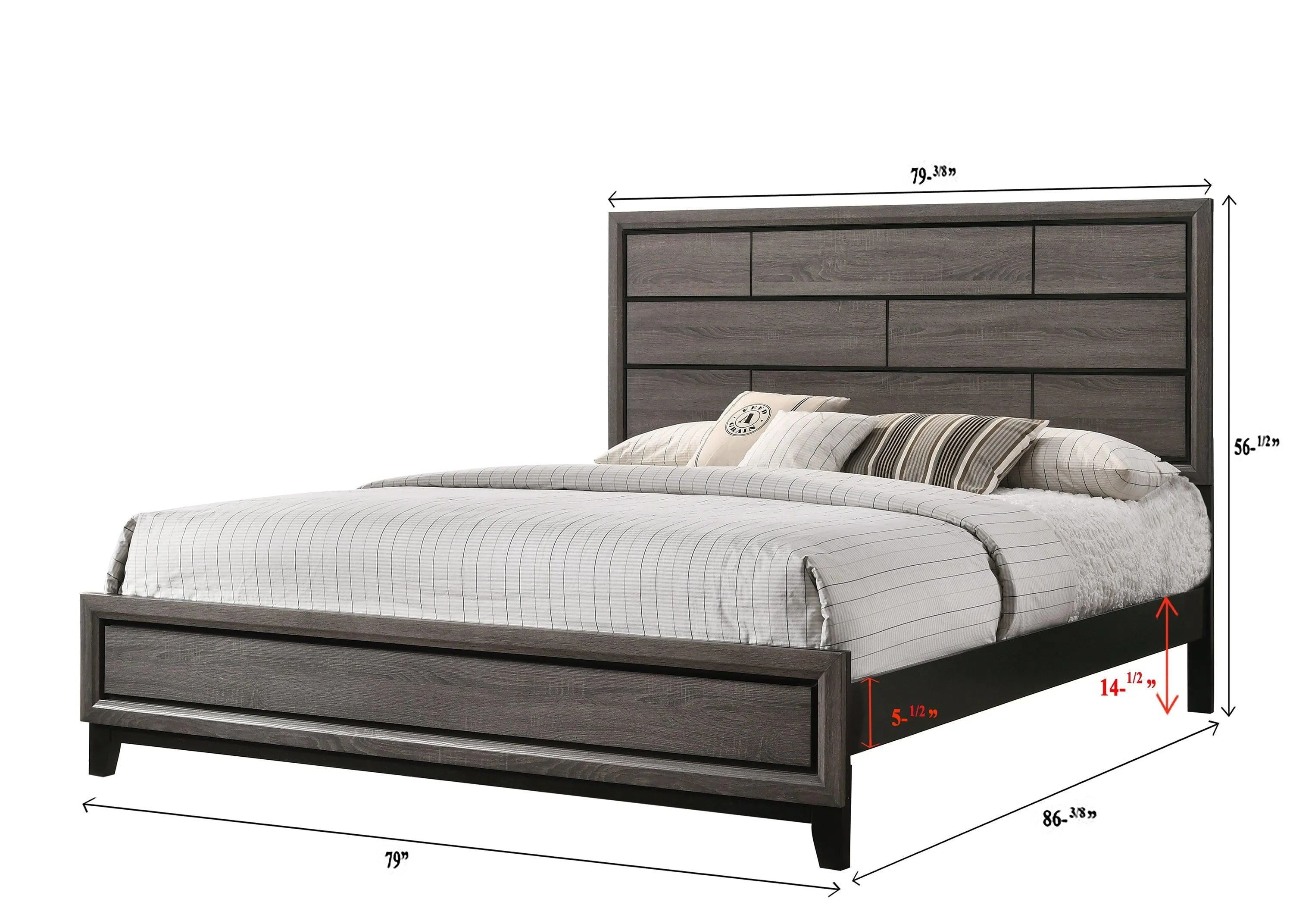 Akerson Gray Panel Bedroom Set - Image 20