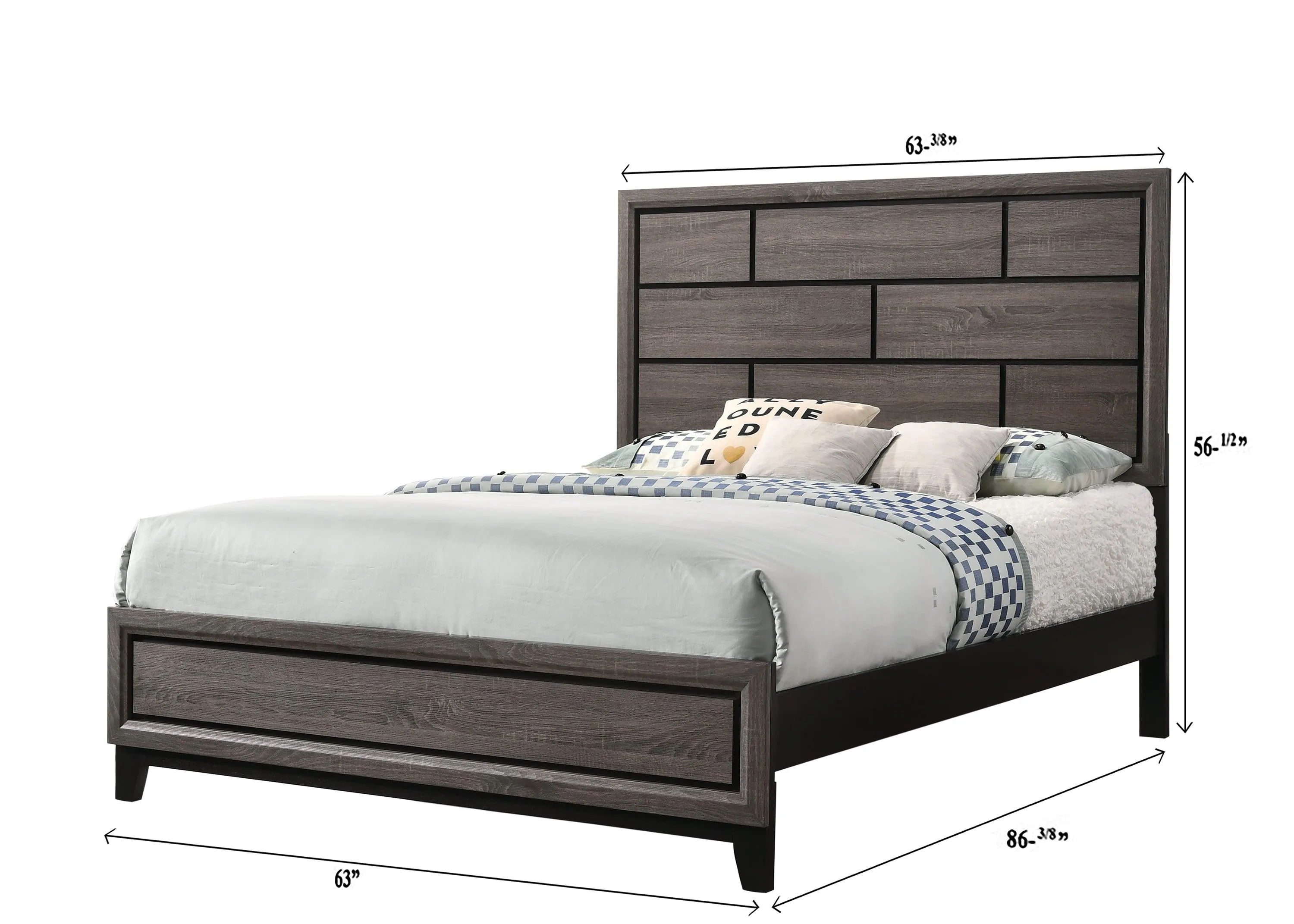 Akerson Gray Queen Panel Bed - Image 5