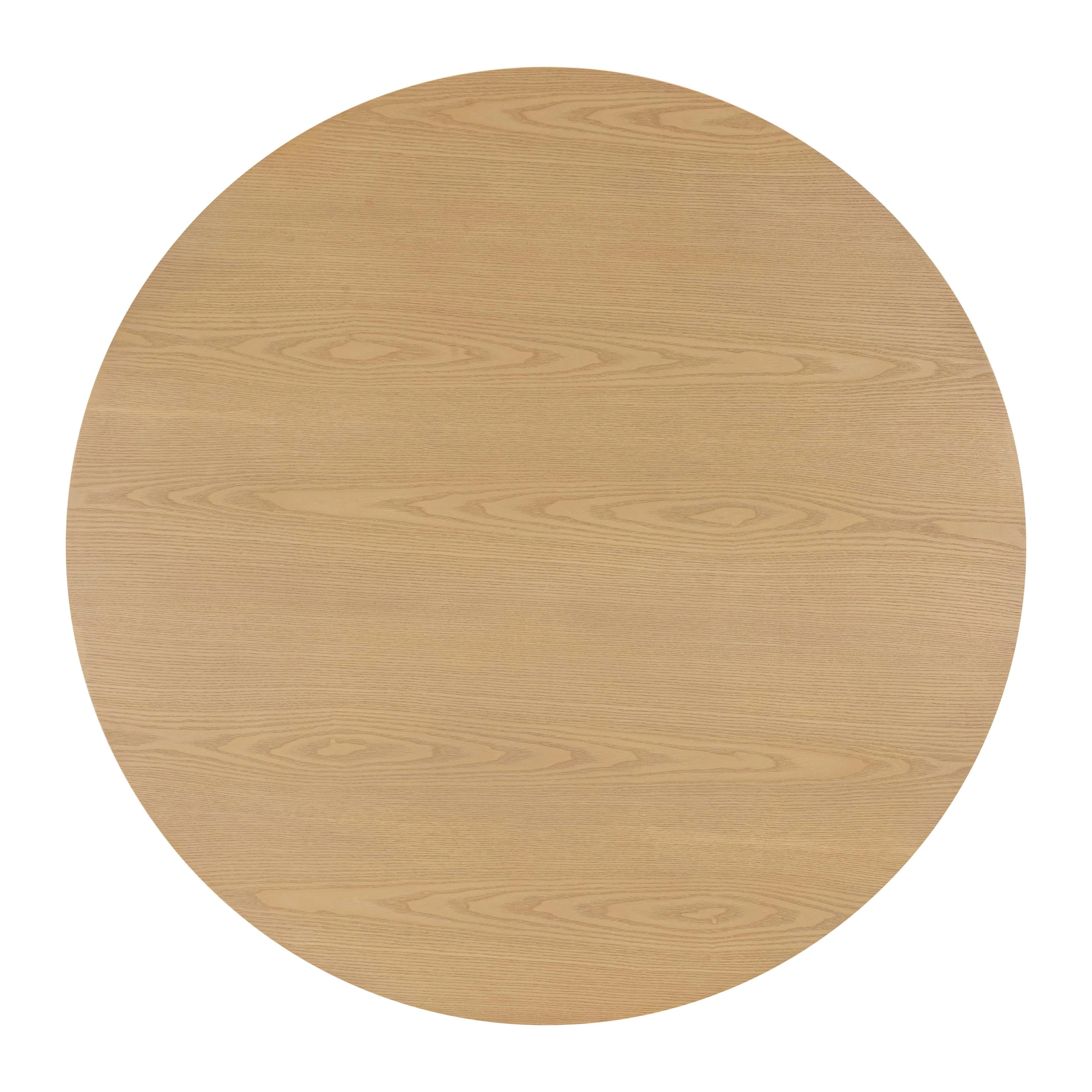 Akiba Natural Ash & Rattan 47" Round Dining Table - Image 3