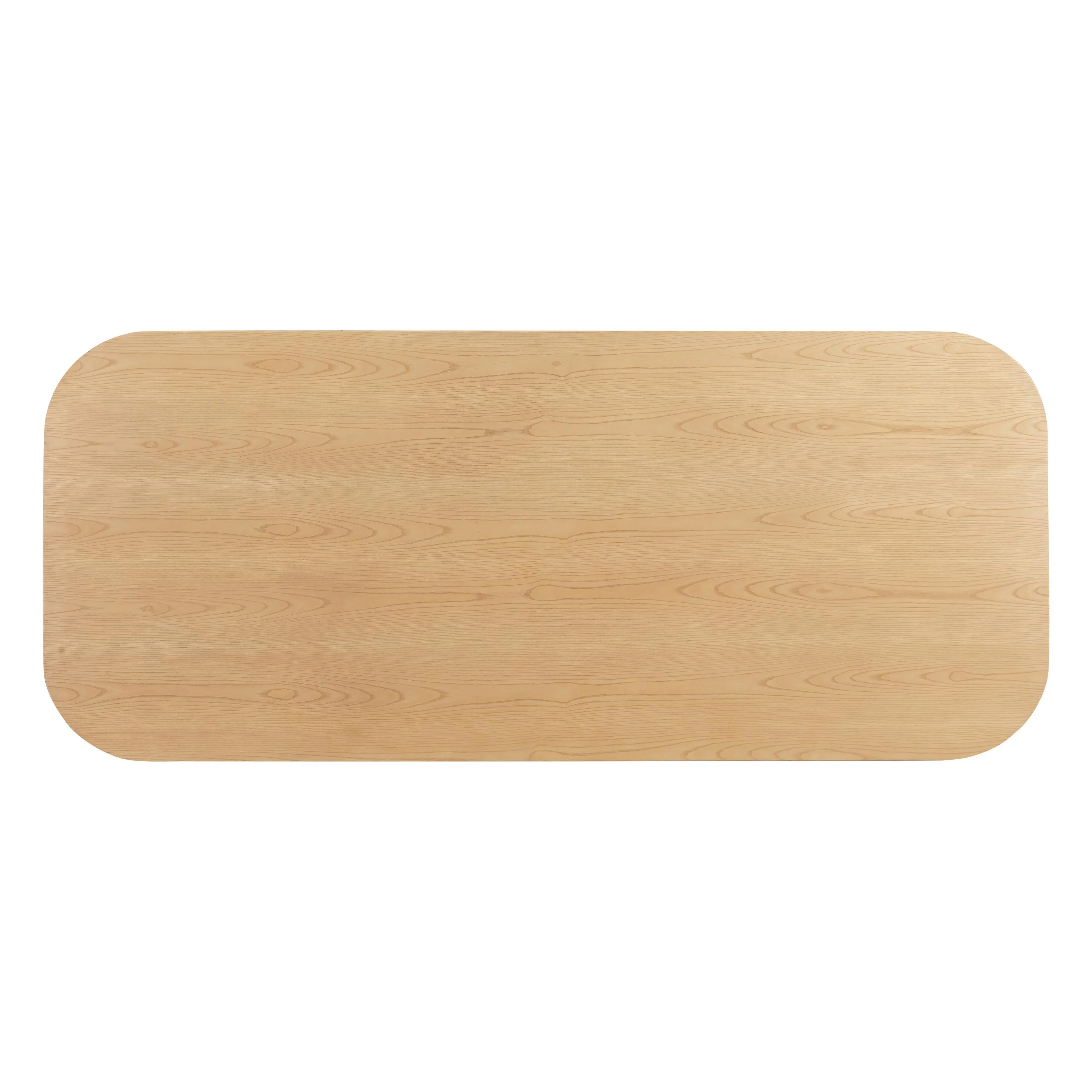 Akiba Natural Ash & Rattan 96" Rectangular Dining Table - Image 4