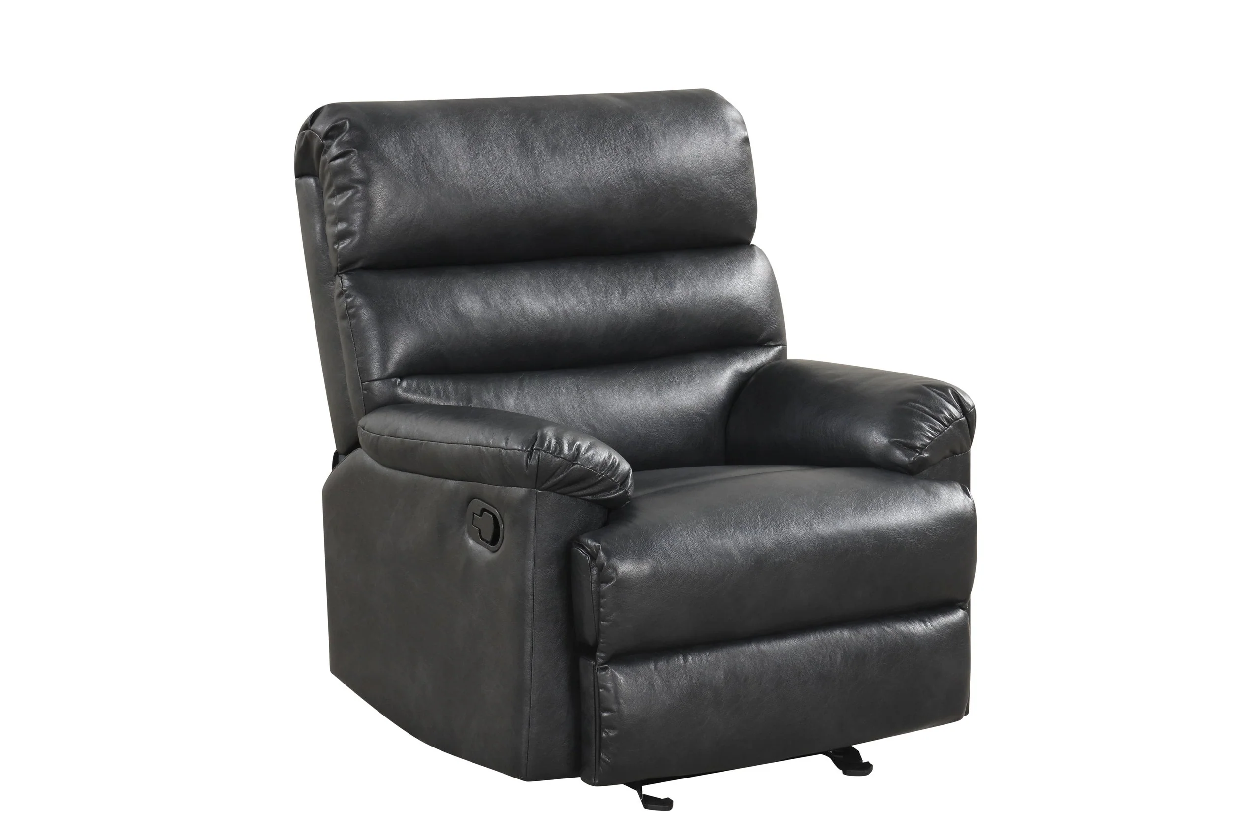Albert Black Leather 3-Piece Reclining Living Room Set - Image 3