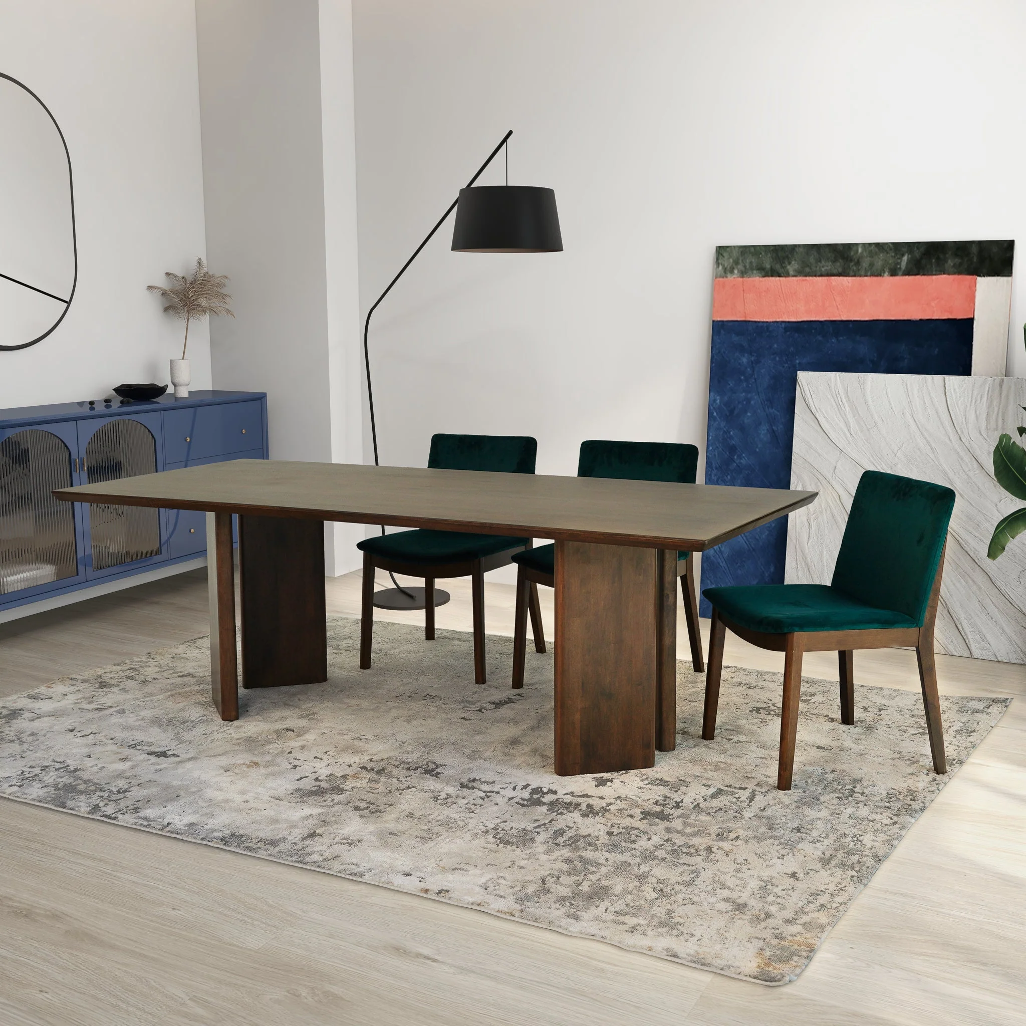 Alden Walnut Dining Table - Image 3