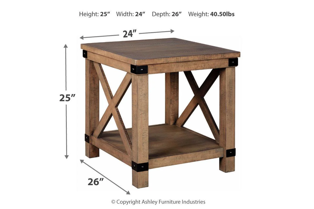 Aldwin Gray End Table - Image 3