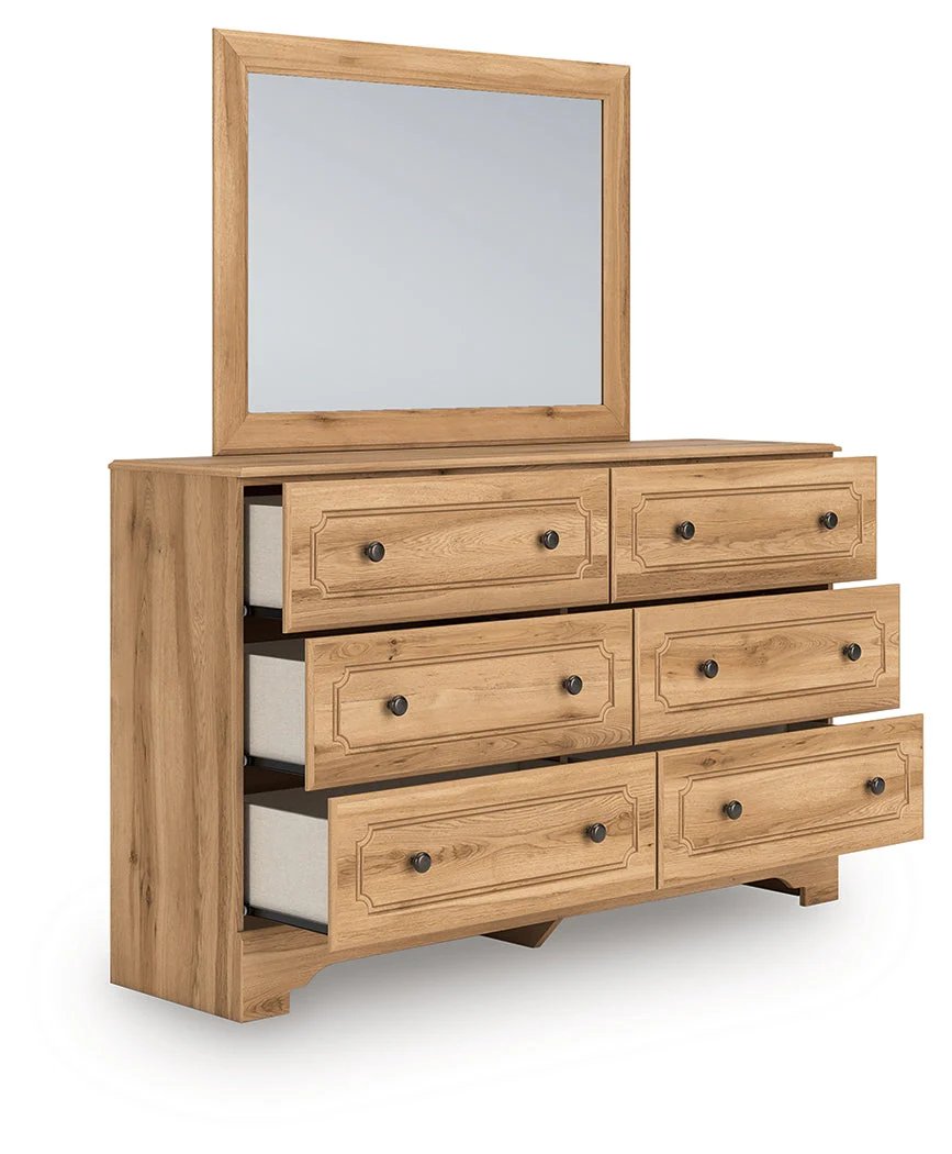 Aleaport Warm Brown Dresser and Mirror - Image 2