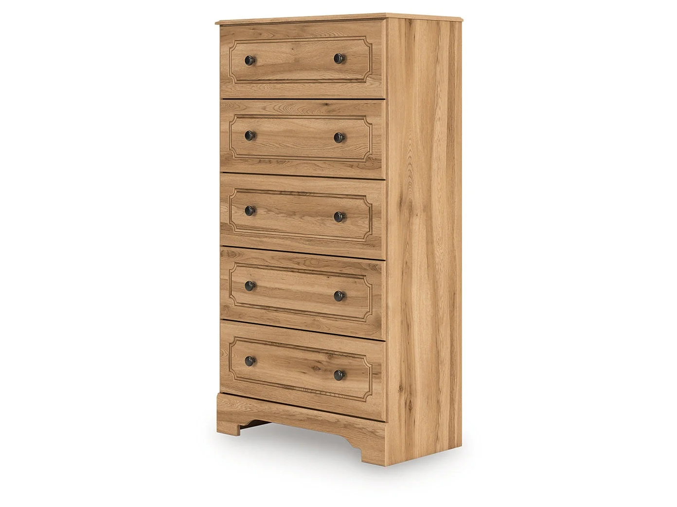 Aleaport Warm Brown Five Drawer Chest - Image 2