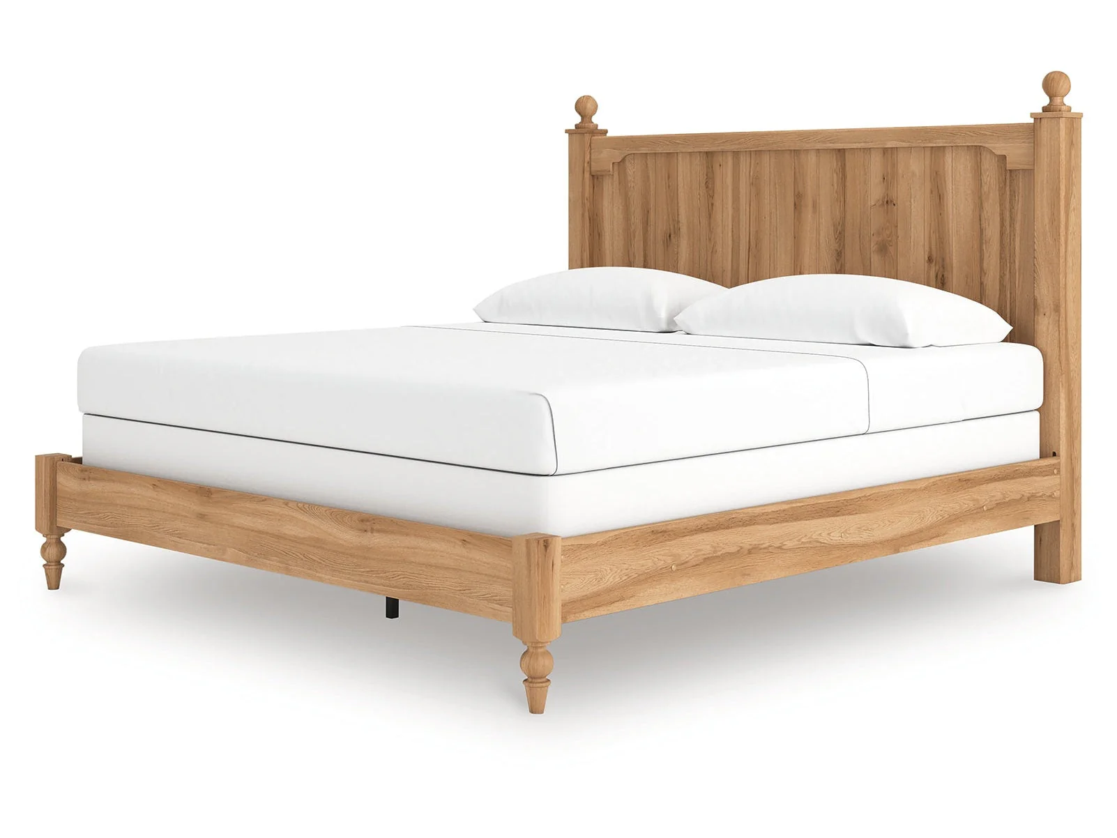Aleaport Warm Brown King Panel Bed