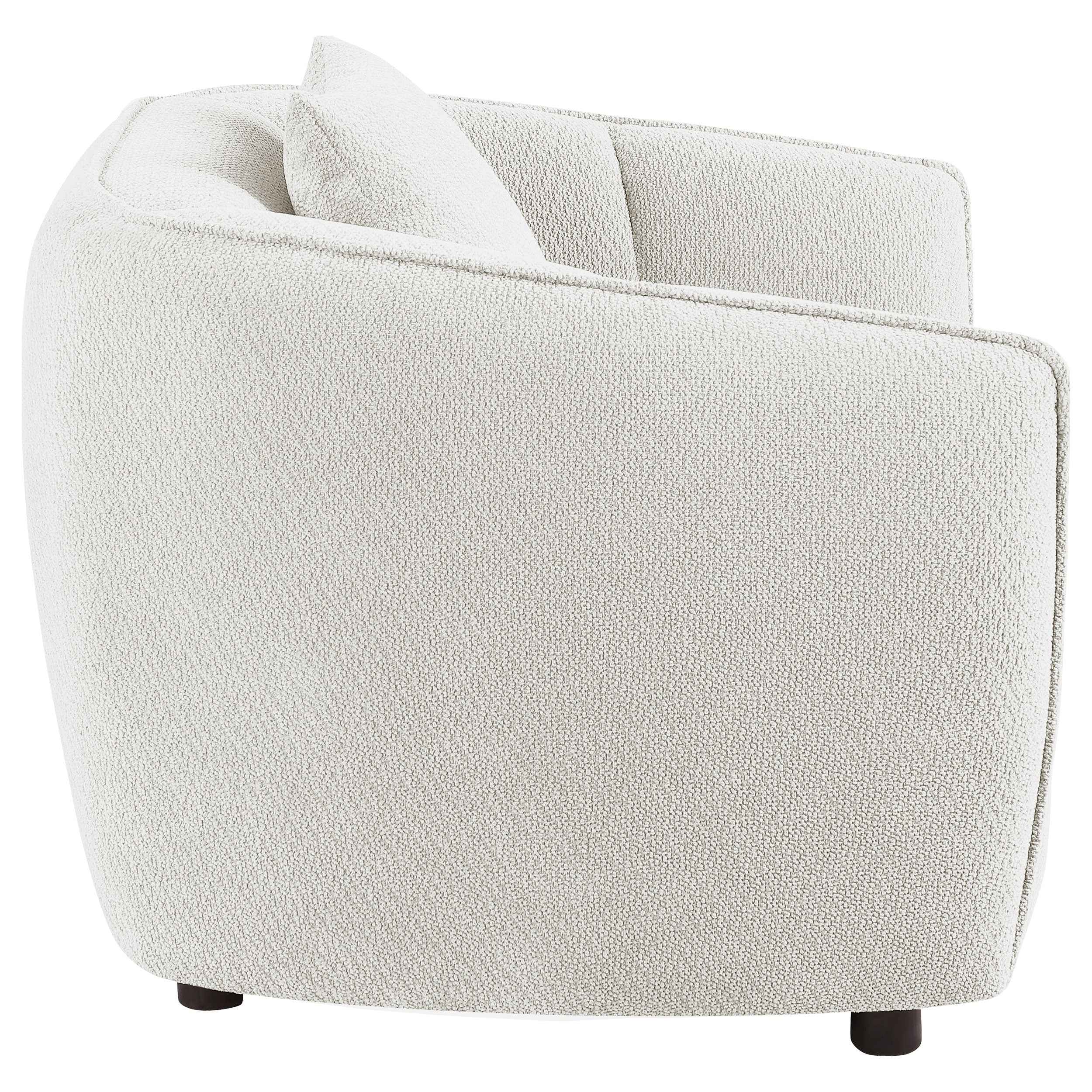 Aleisha Ivory Chenille Upholstered Accent Chair - Image 7