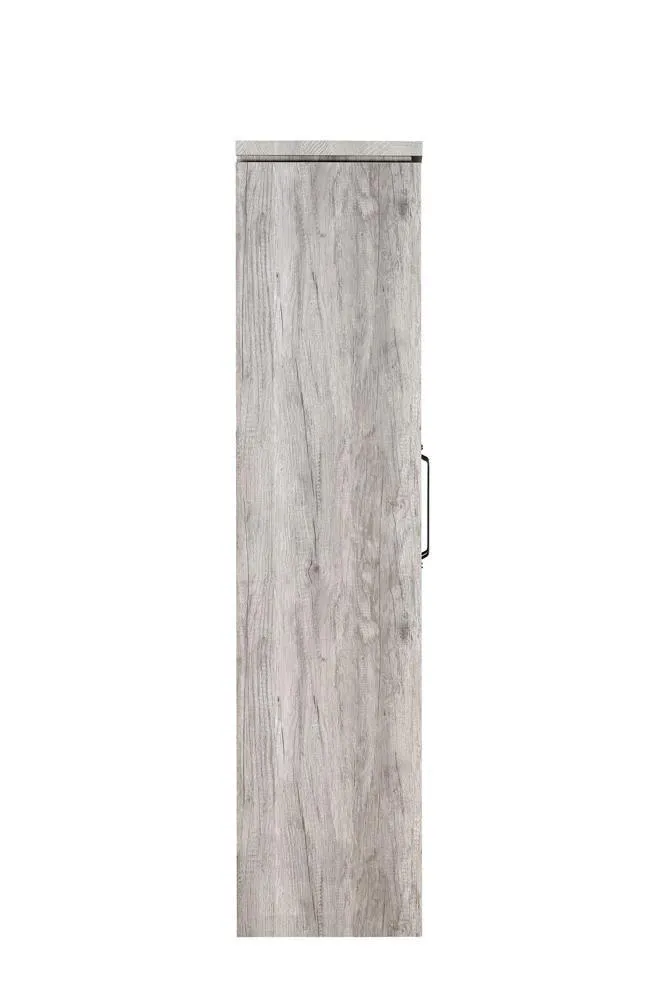 Alejo Gray Driftwood 2-Door Tall Cabinet - Image 5
