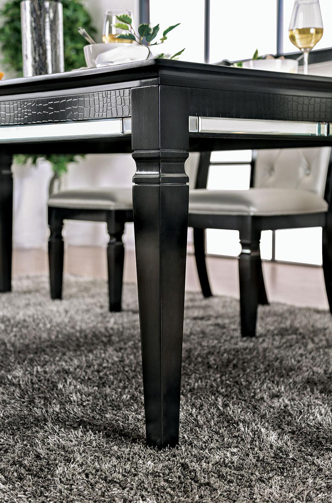 Alena Black/Silver Dining Table - Image 3